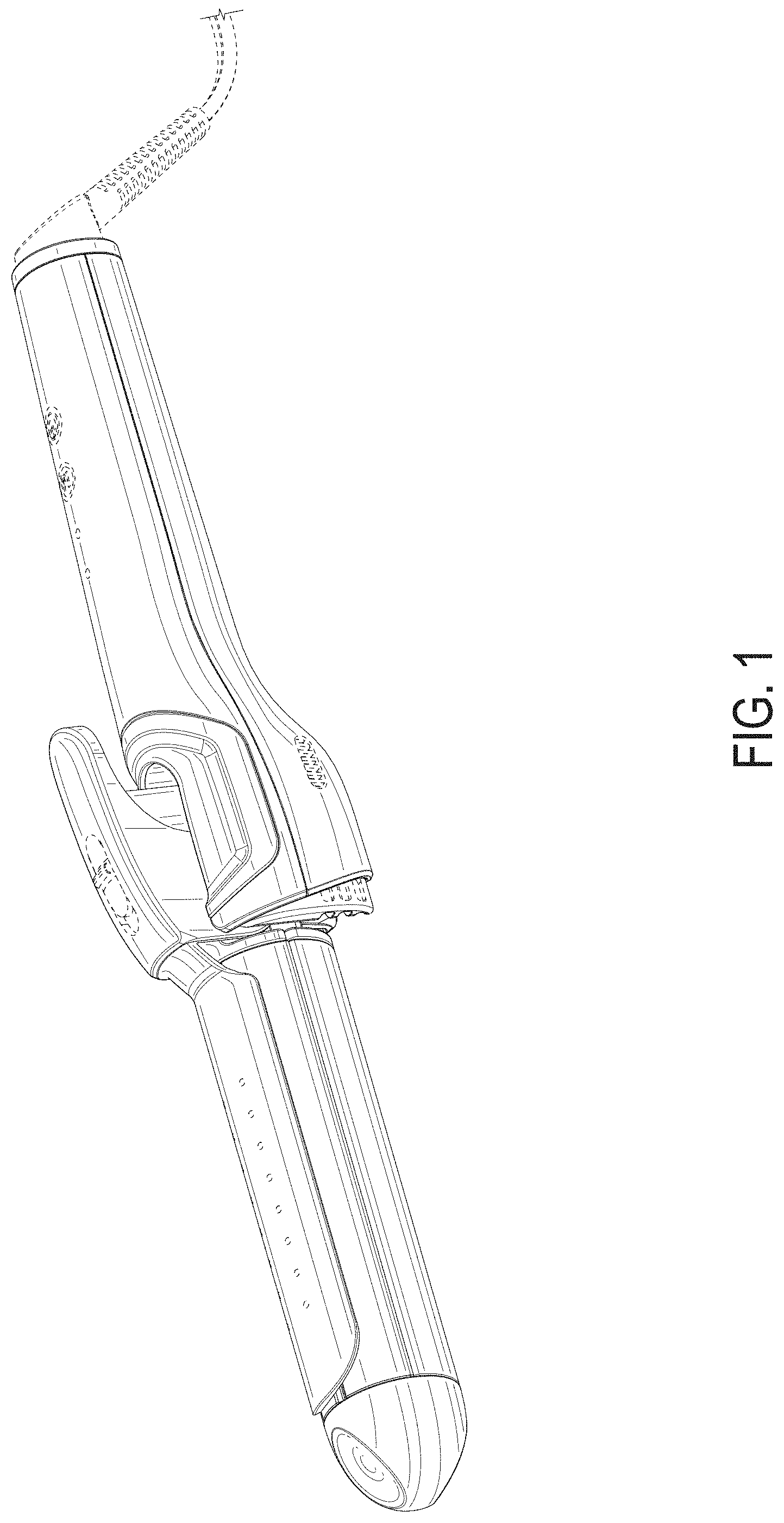 Patent USD0999982 — Hair styler having a straightening iron and a curling iron — Figure 1