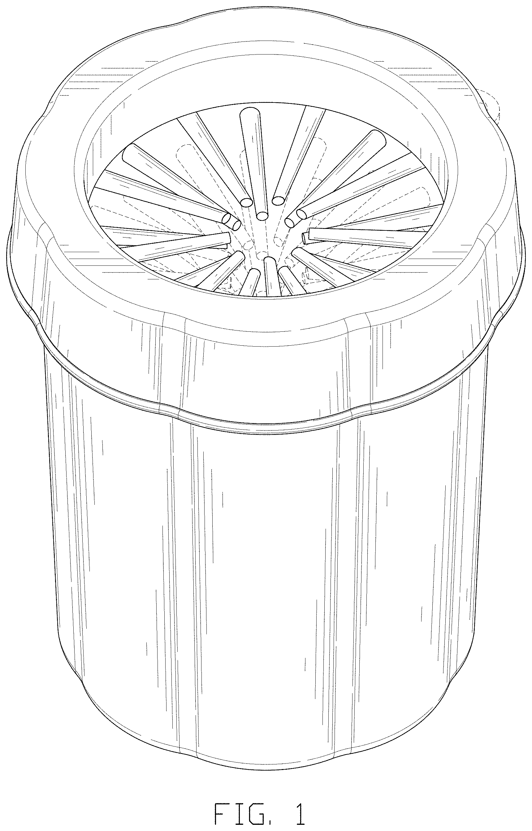 Patent USD1000012 — Pet paw cleaner — Figure 1