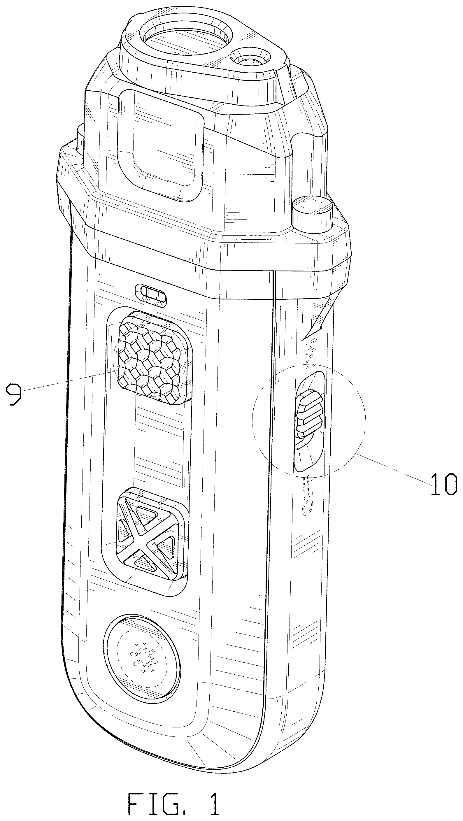 Patent USD1000019 — Ultrasonic dog trainer — Figure 1