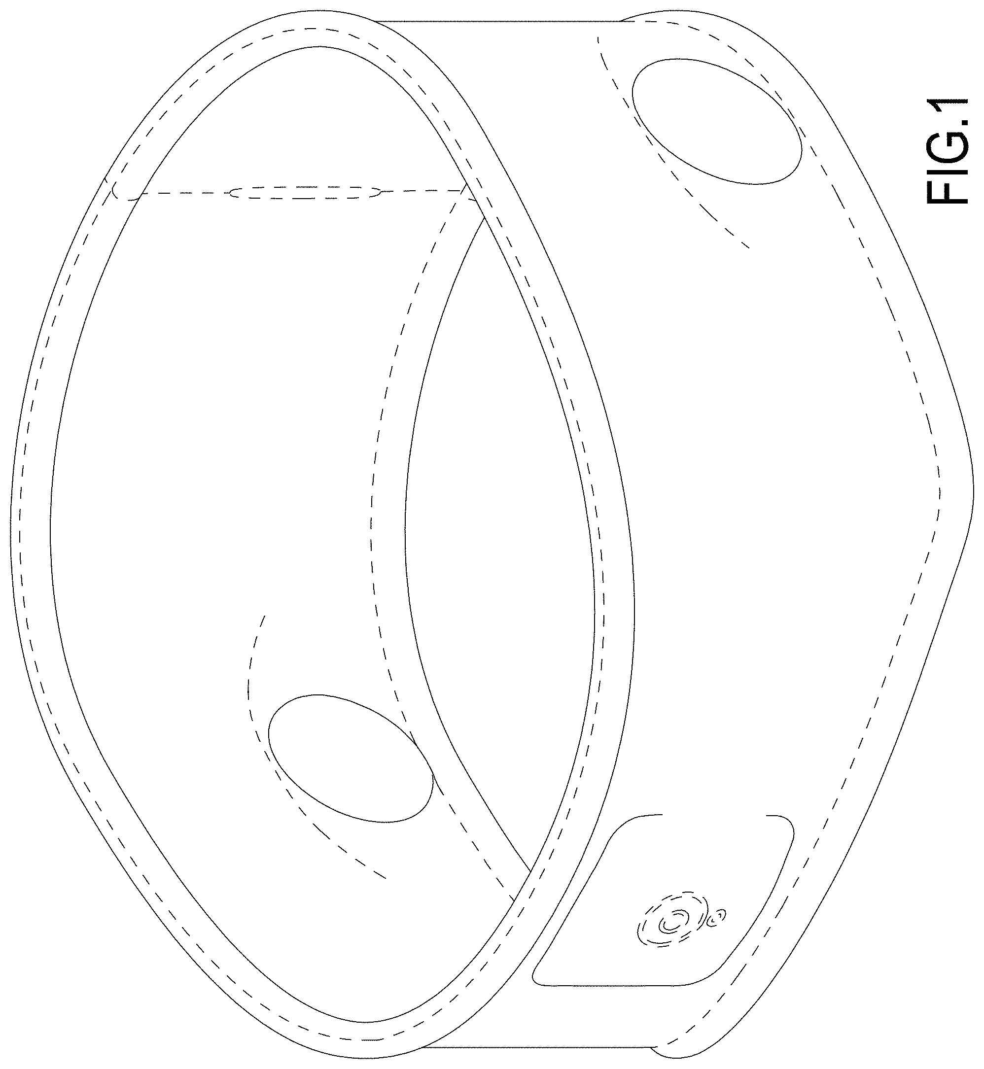 Patent USD1000044 — Headband — Figure 1