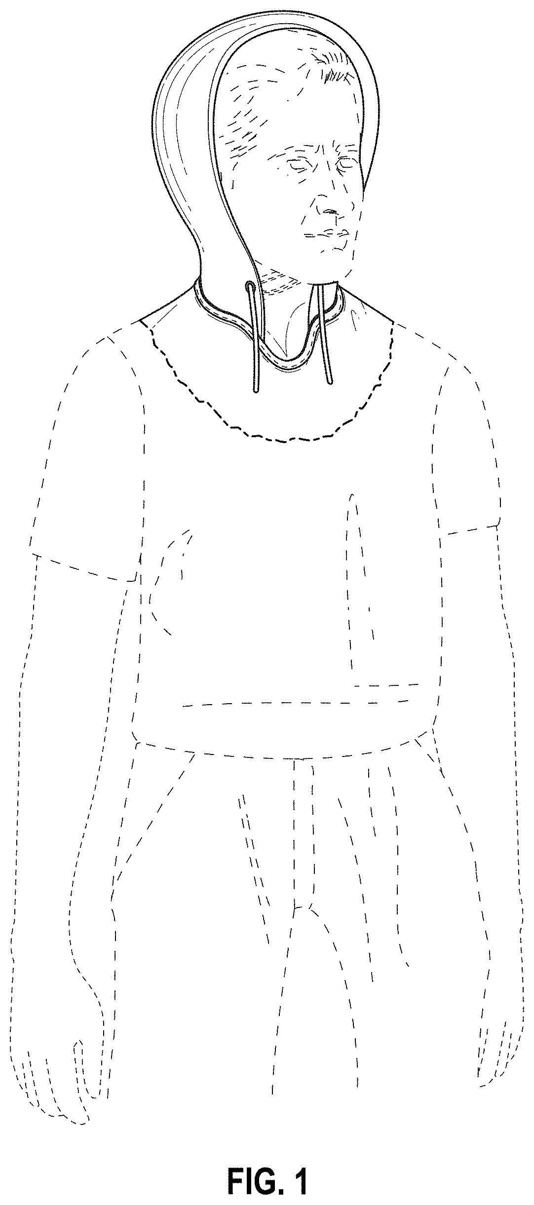 Patent USD1000045 — Upper garment — Figure 1