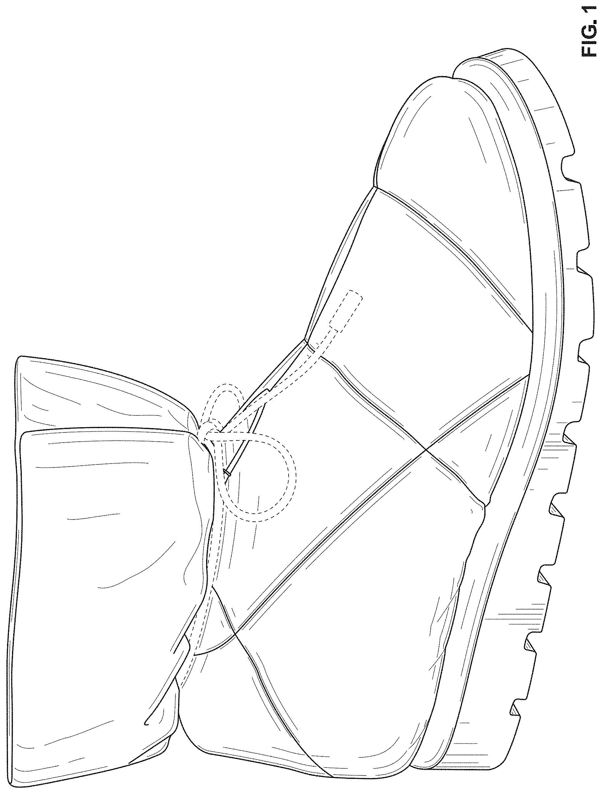 Patent USD1000050 — Footwear — Figure 1