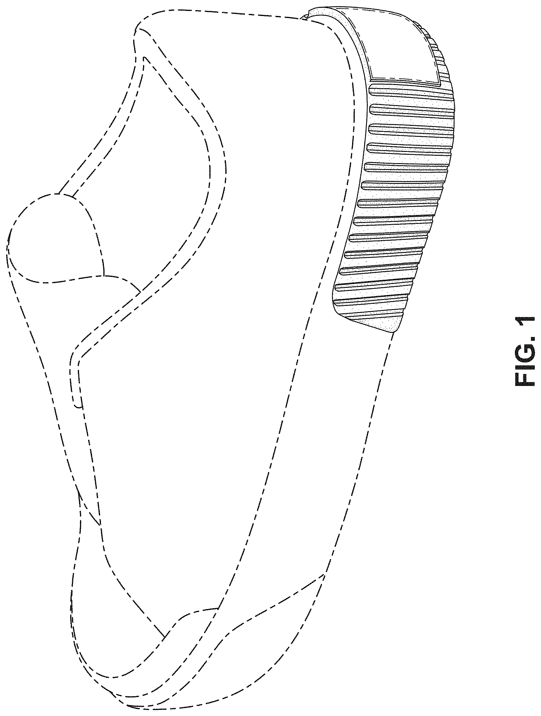 Patent USD1000066 Figure 1 – Shoe