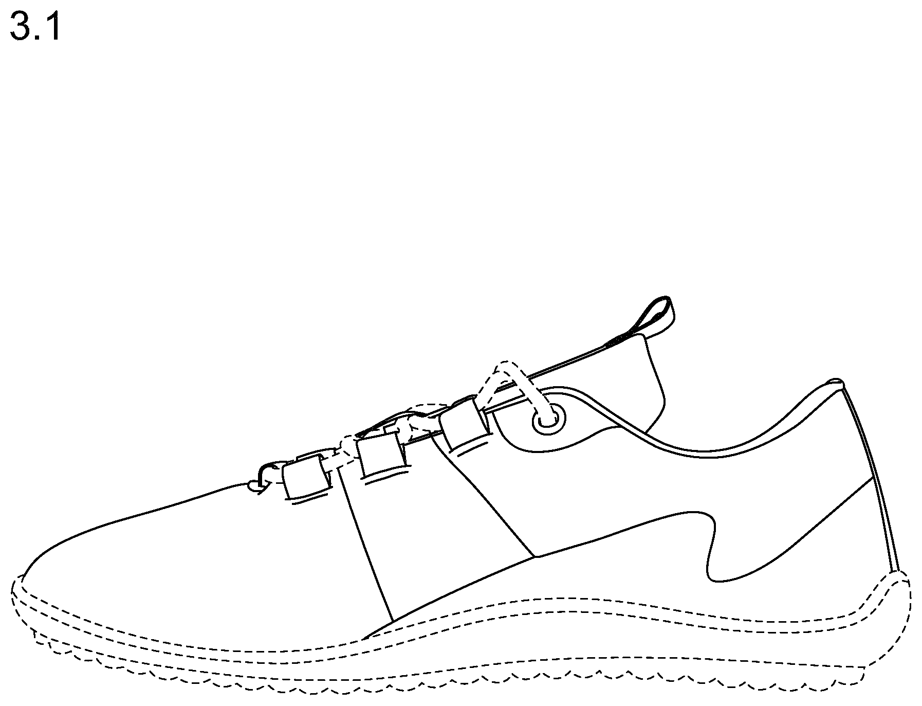 Patent USD1000082 — Shoe — Figure 1