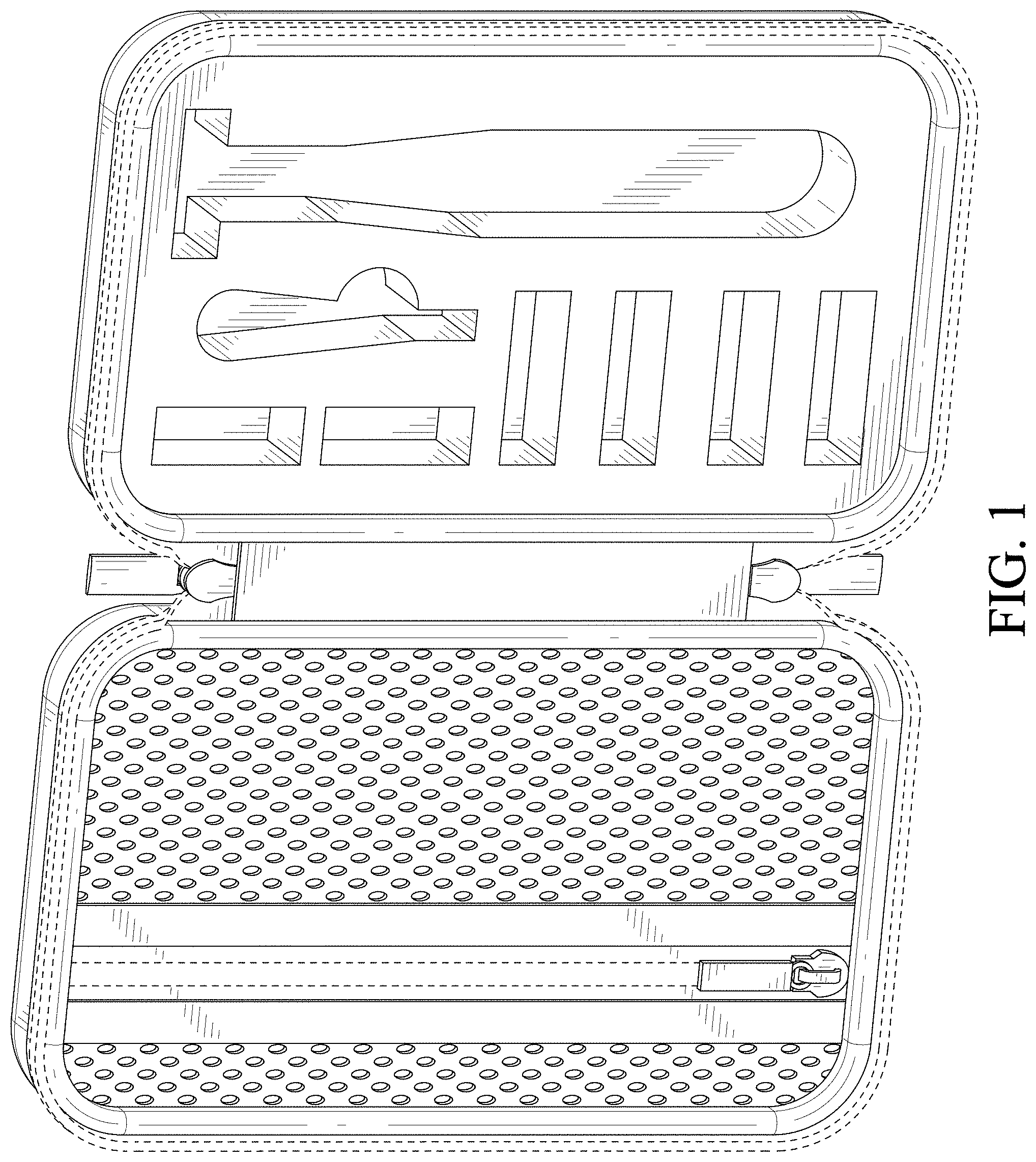 Patent USD1000104 Figure 1 – Shaver storage kit