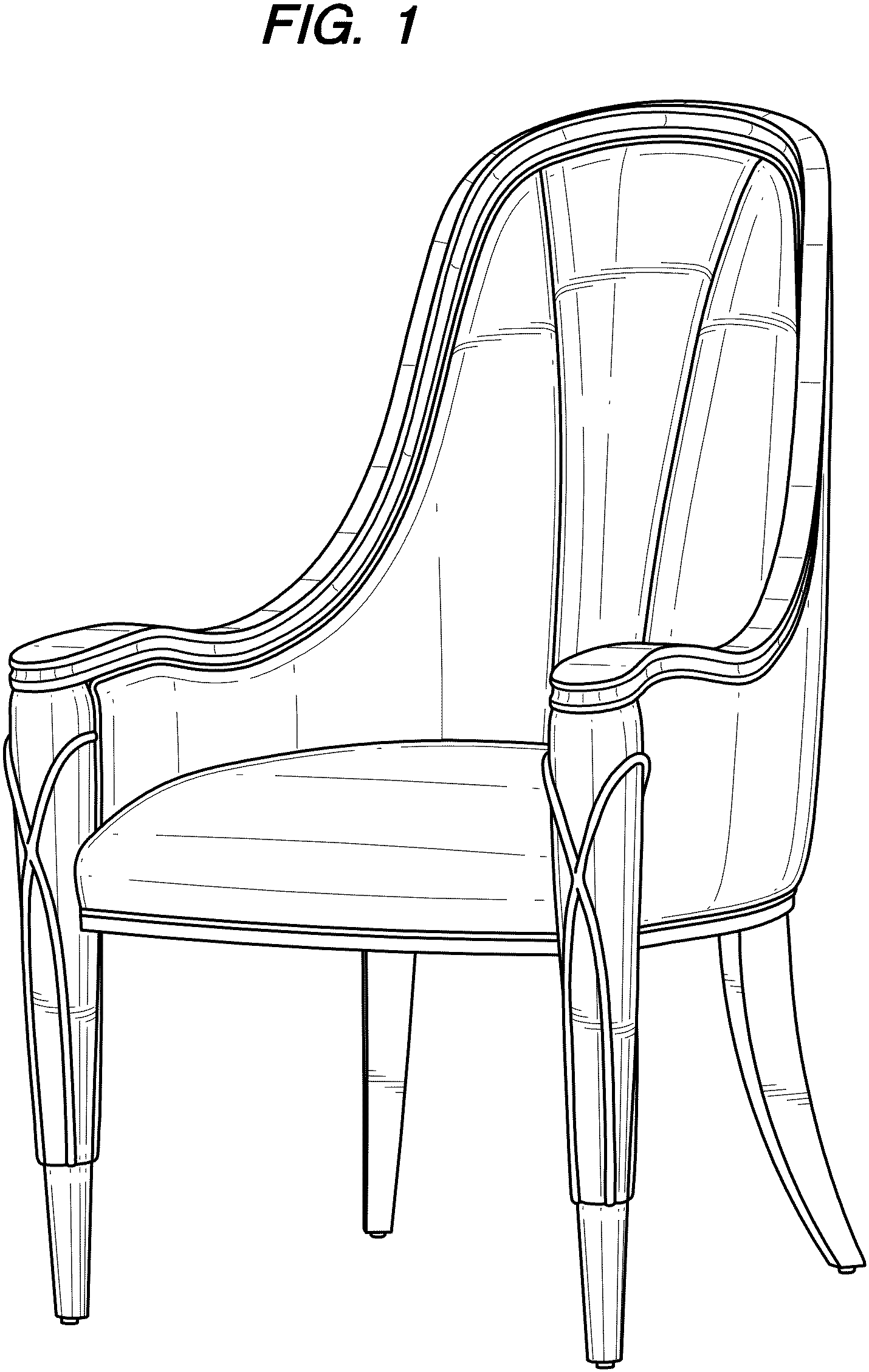 Patent USD1000132 — Chair — Figure 1