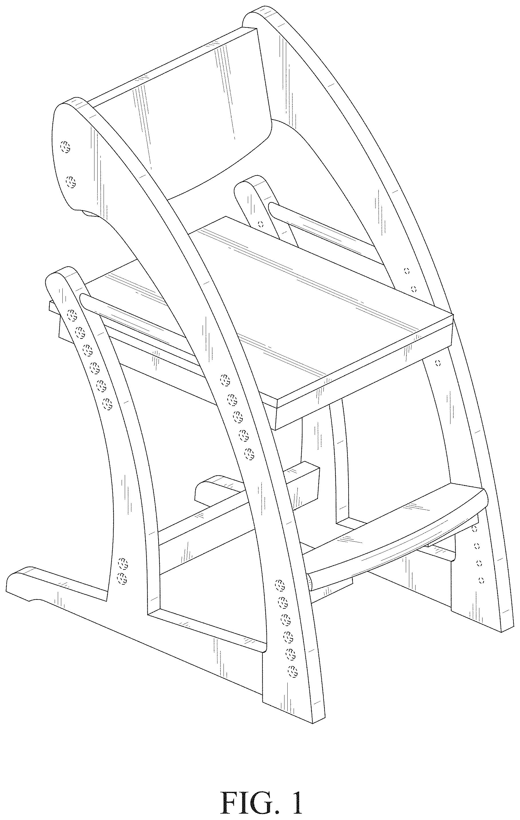 Patent USD1000138 Figure 1 – Kids chair
