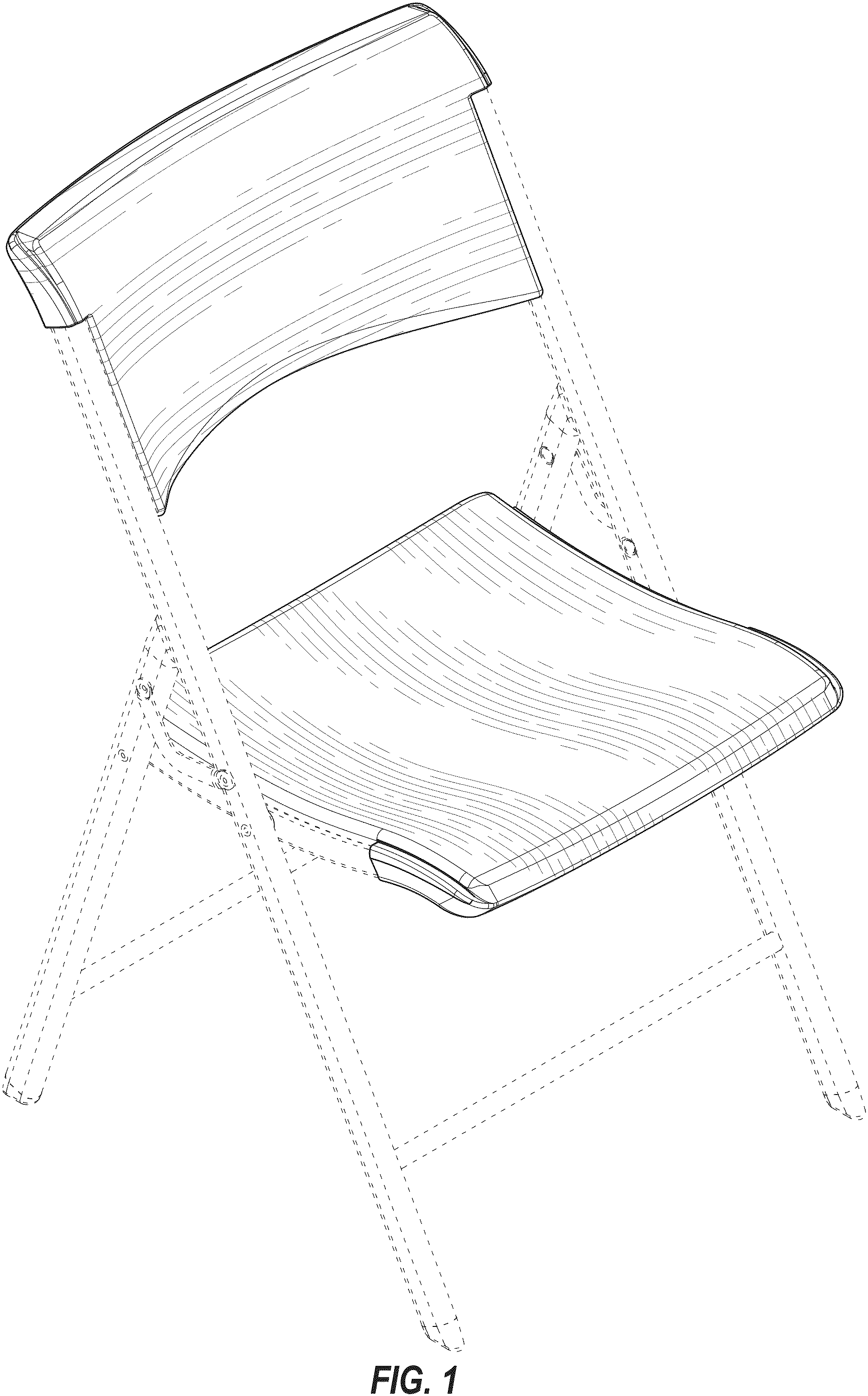 Patent USD1000145 — Chair — Figure 1