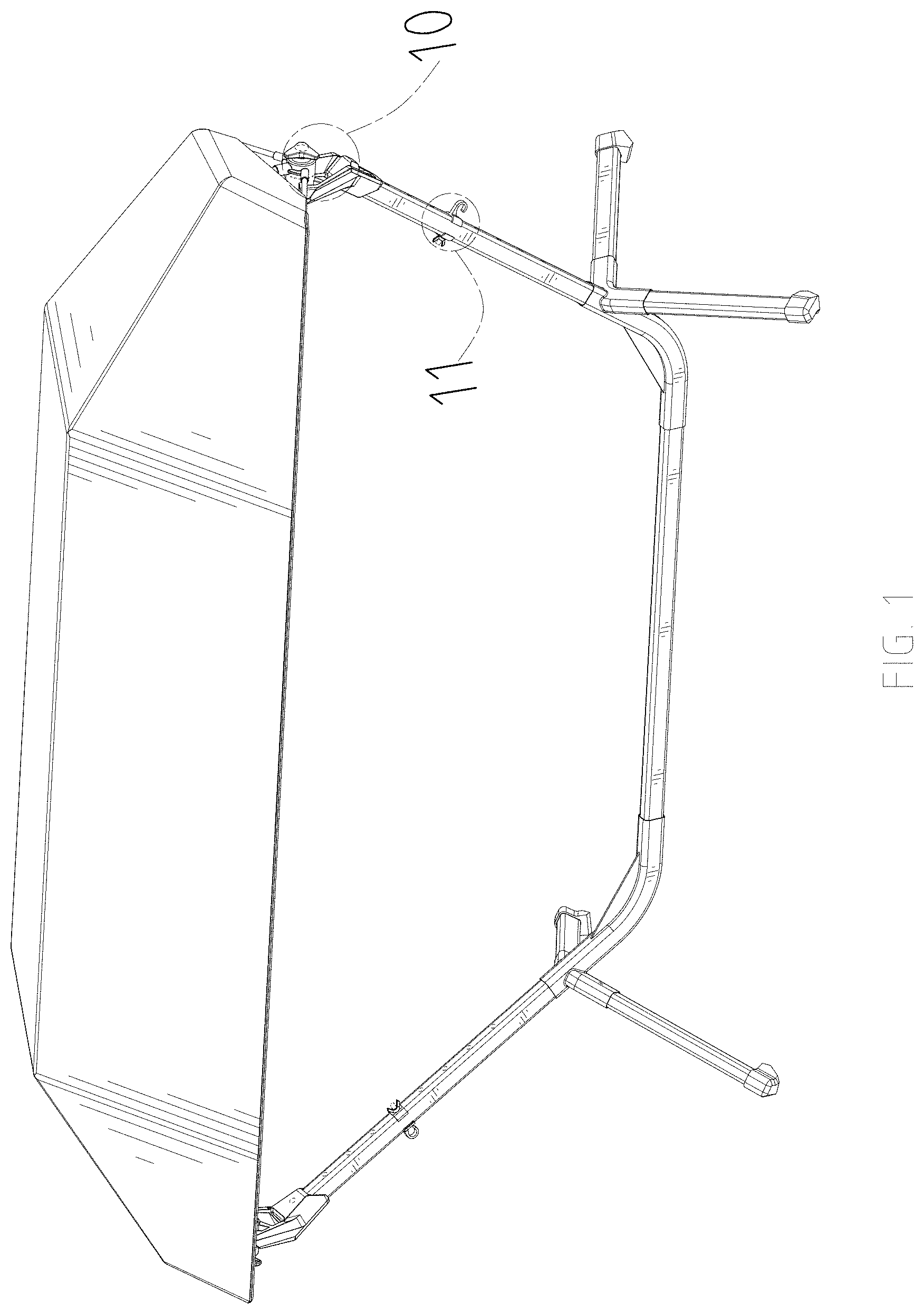 Patent USD1000184 — Hammock stand — Figure 1