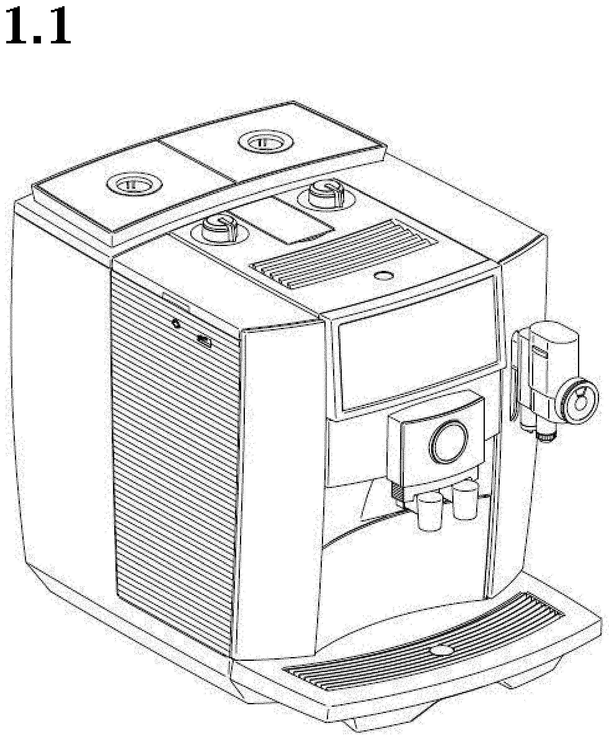 Patent USD1000186 — Coffee maker — Figure 1
