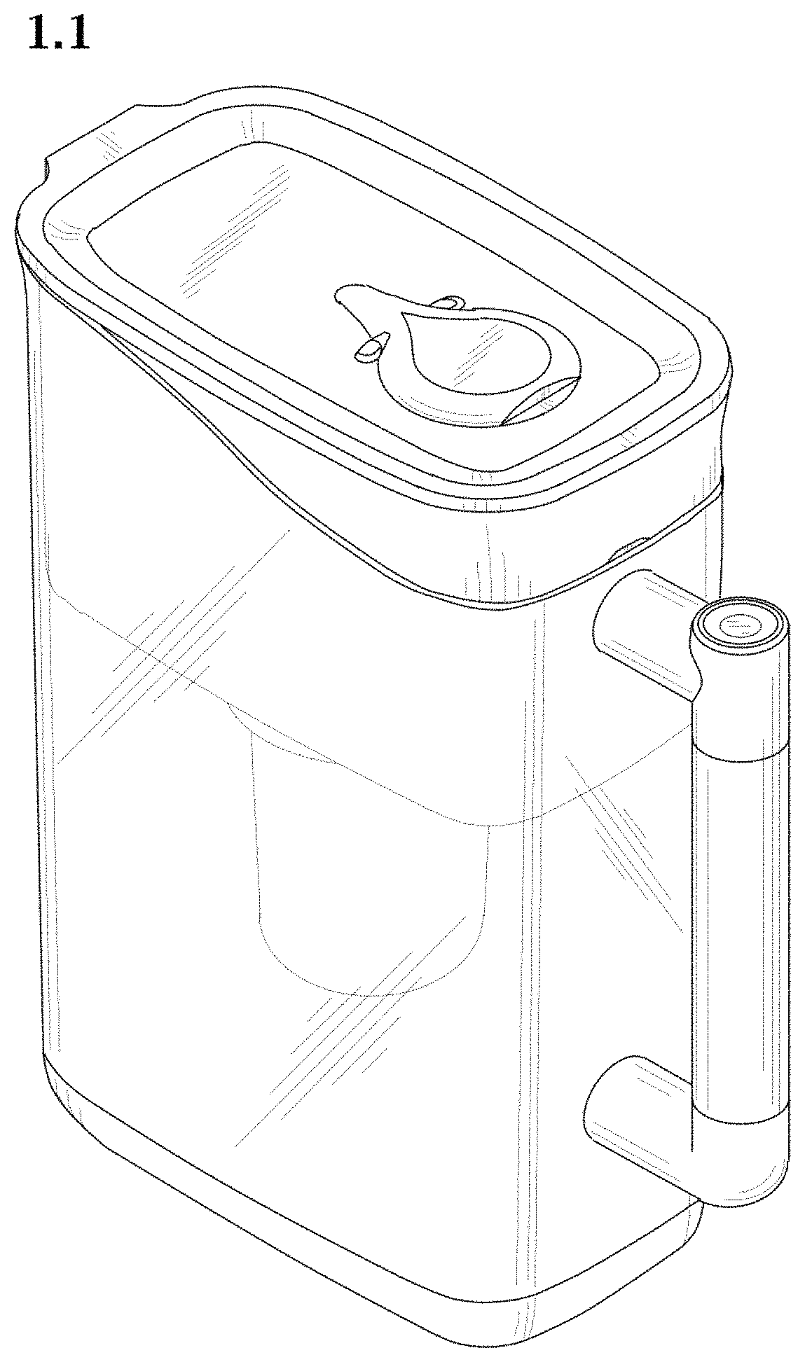 Patent USD1000188 — Water jug — Figure 1