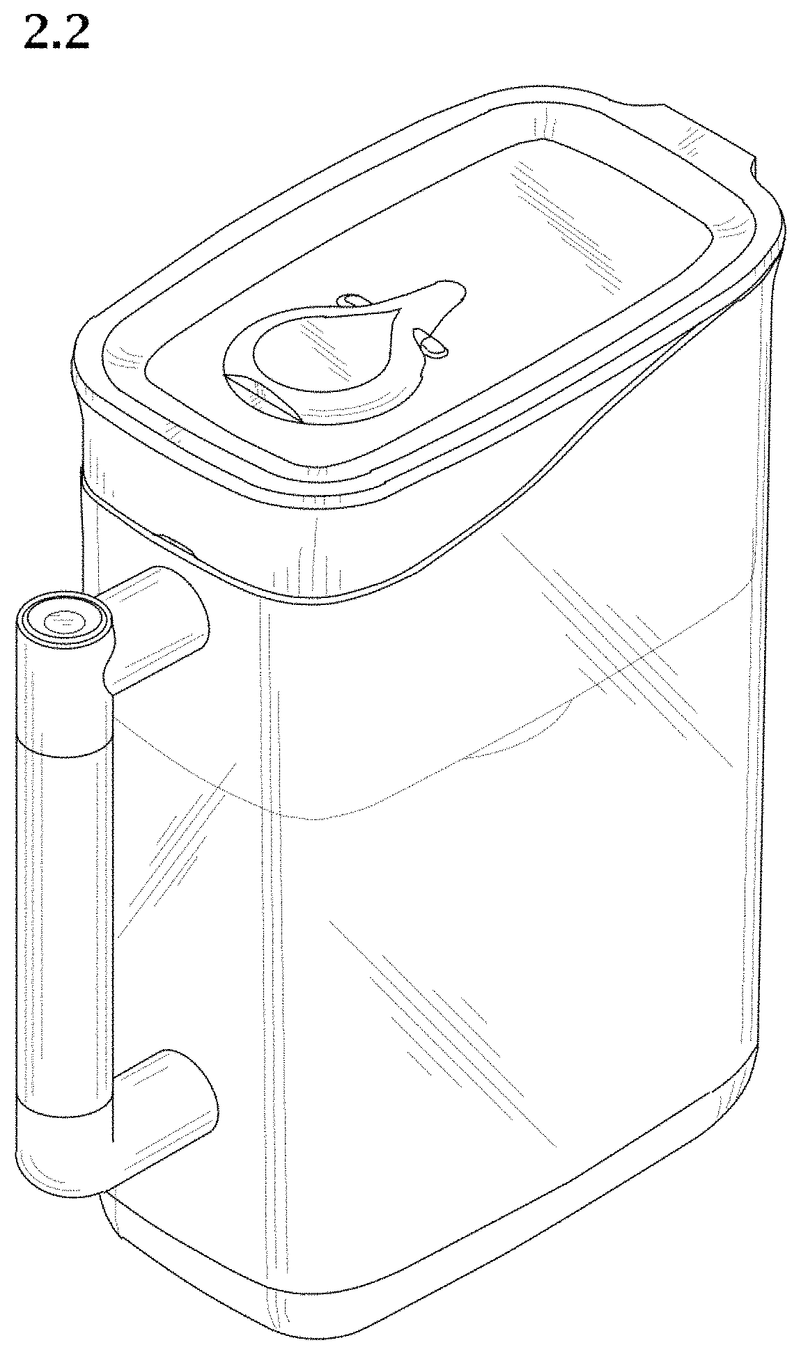 Patent USD1000188 Figure 11 – Water jug