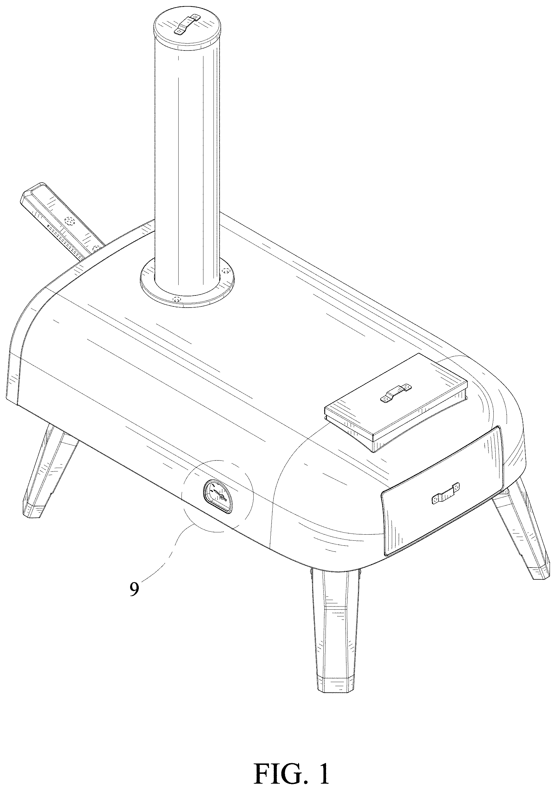 Patent USD1000190 — Outdoor pizza oven — Figure 1