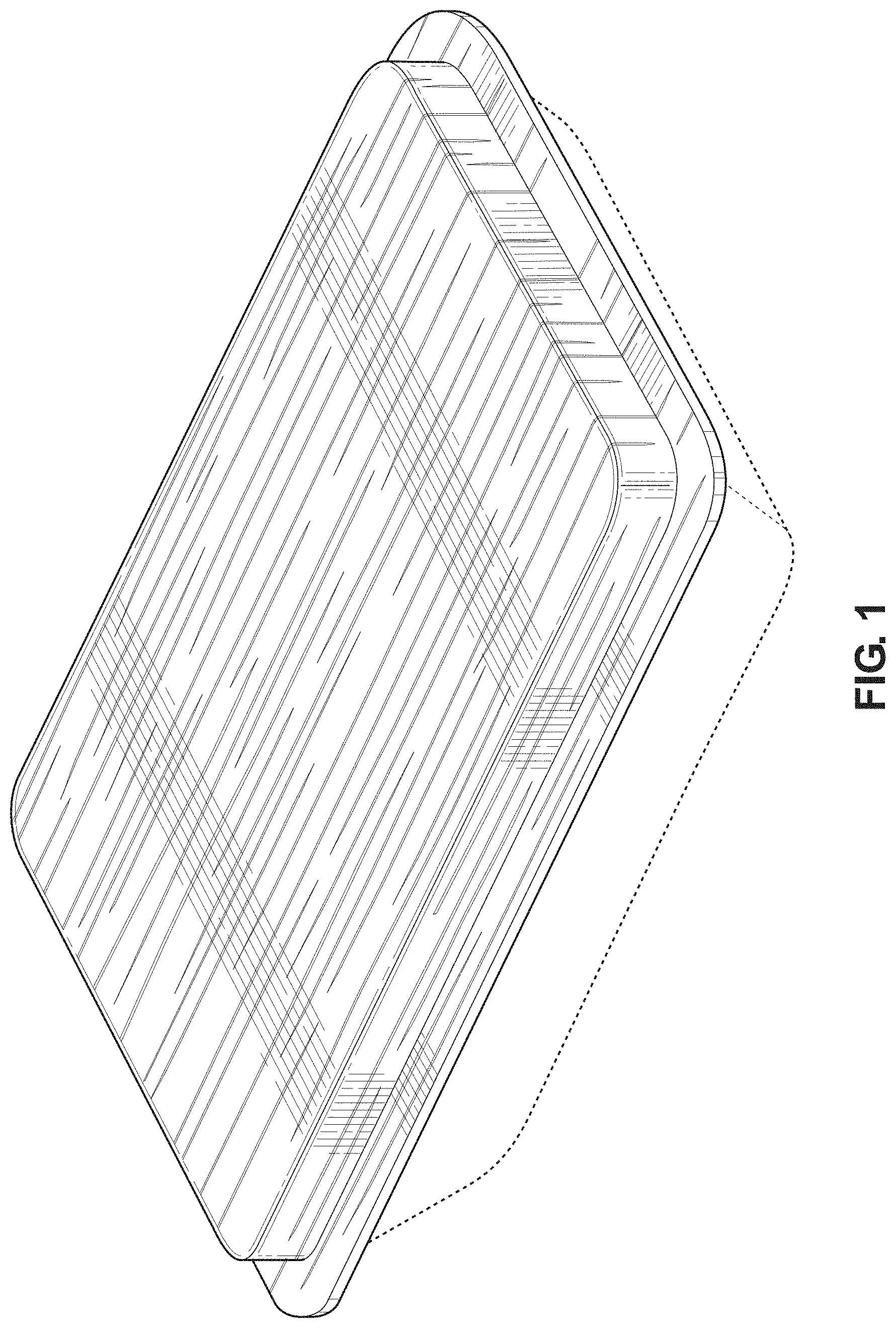 Patent USD1000197 Figure 1 – Palm leaf lid for a food container