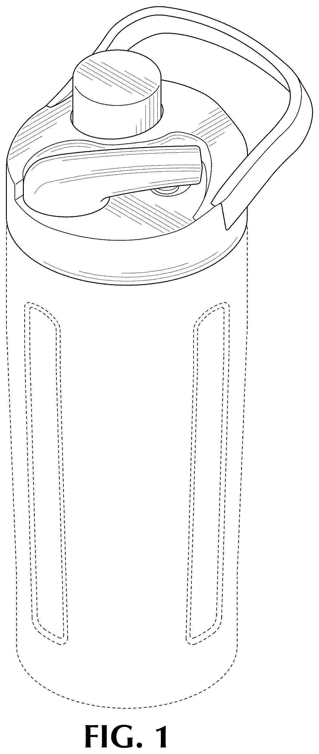 Patent USD1000198 Figure 1 – Beverage dispenser lid with spout