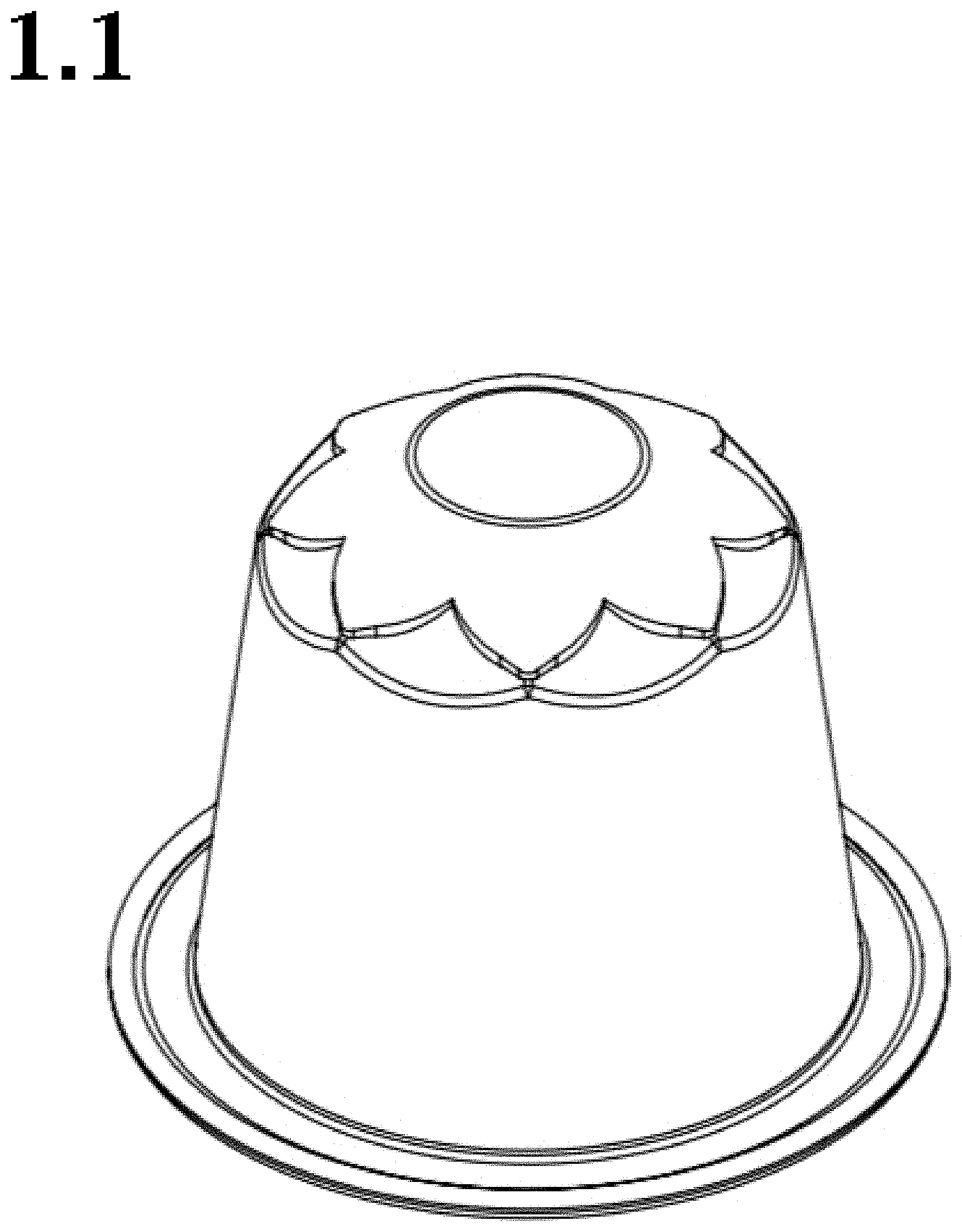 Patent USD1000203 Figure 1 – Coffee capsule