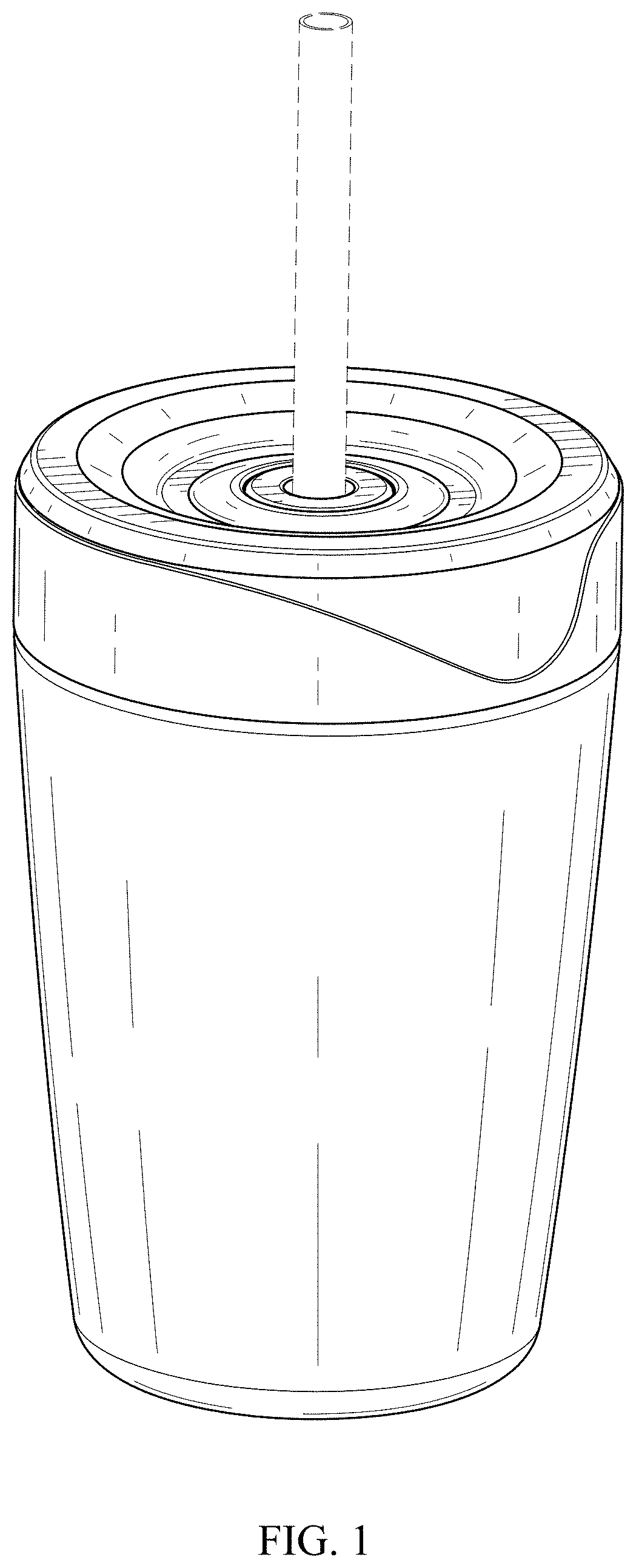 Patent USD1000209 Figure 1 – Straw cup