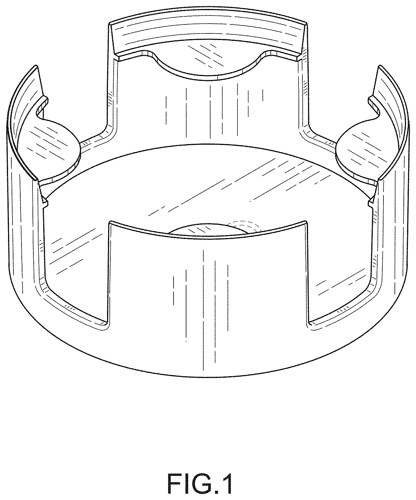 Patent USD1000216 Figure 1 – Cup holder