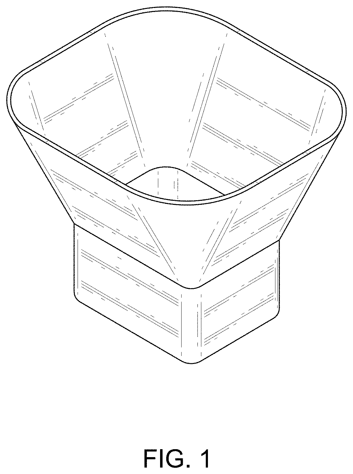 Patent USD1000230 — Rectangular funnel — Figure 1