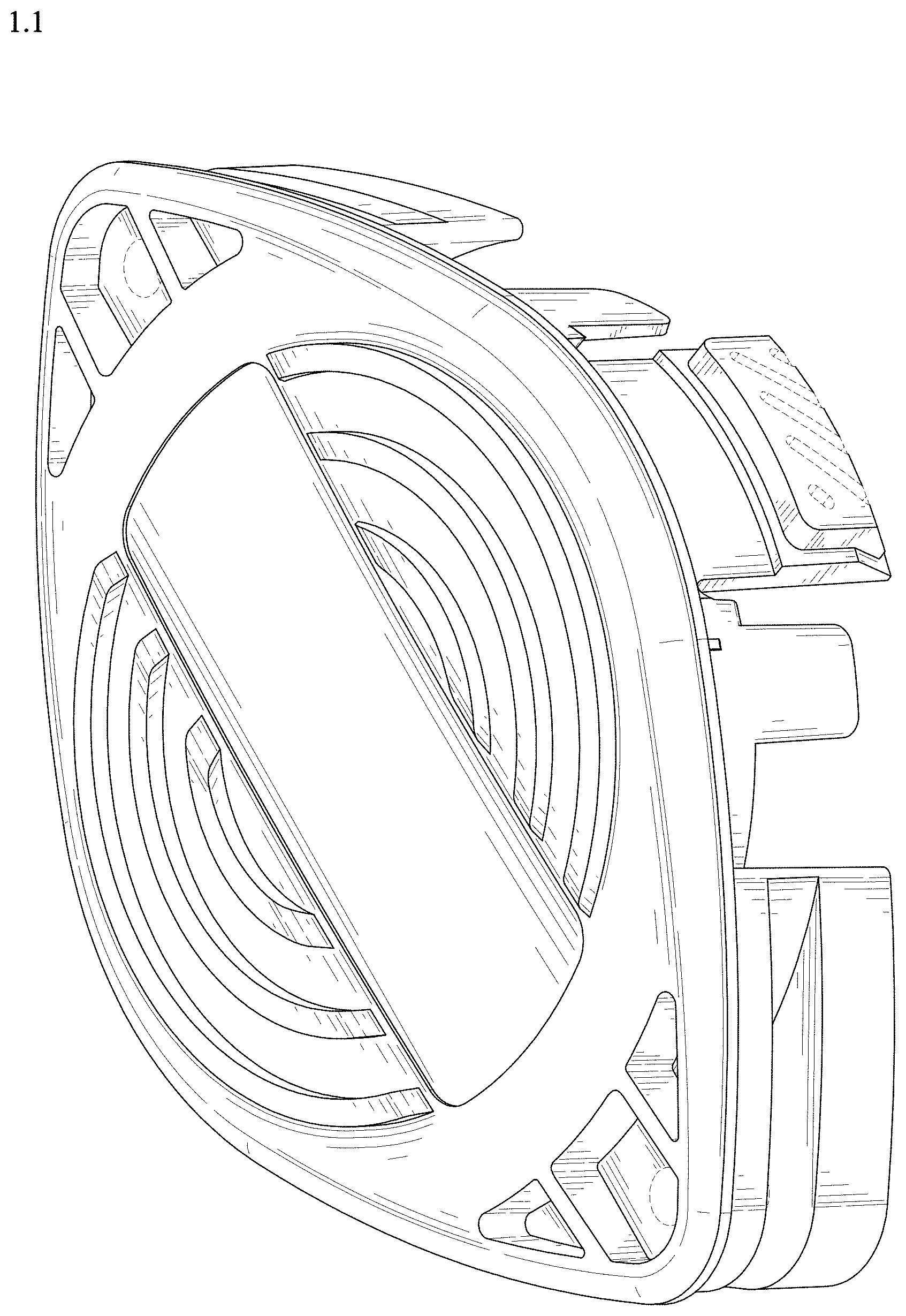 Patent USD1000232 — Grass trimmer head — Figure 1