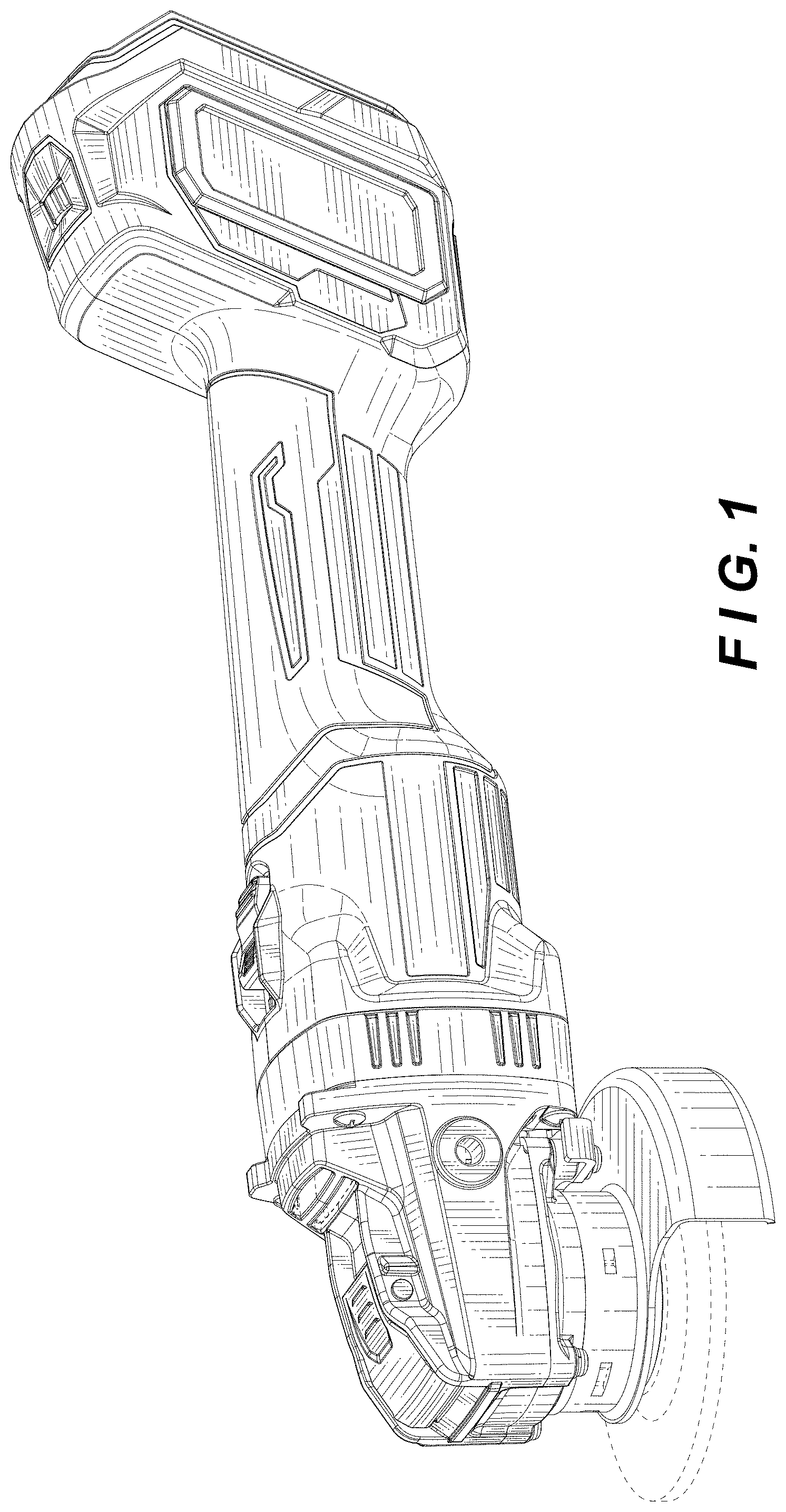 Patent USD1000241 — Portable electric grinder body — Figure 1