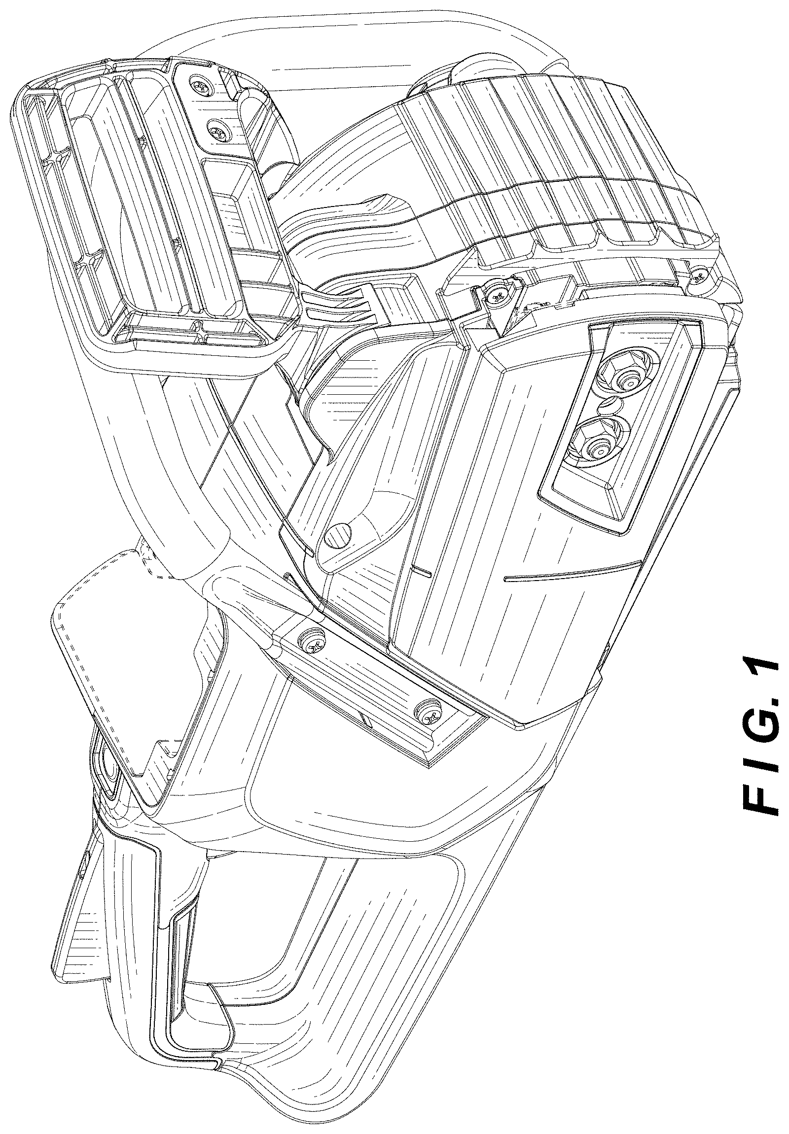 Patent USD1000244 — Portable electric chainsaw body — Figure 1