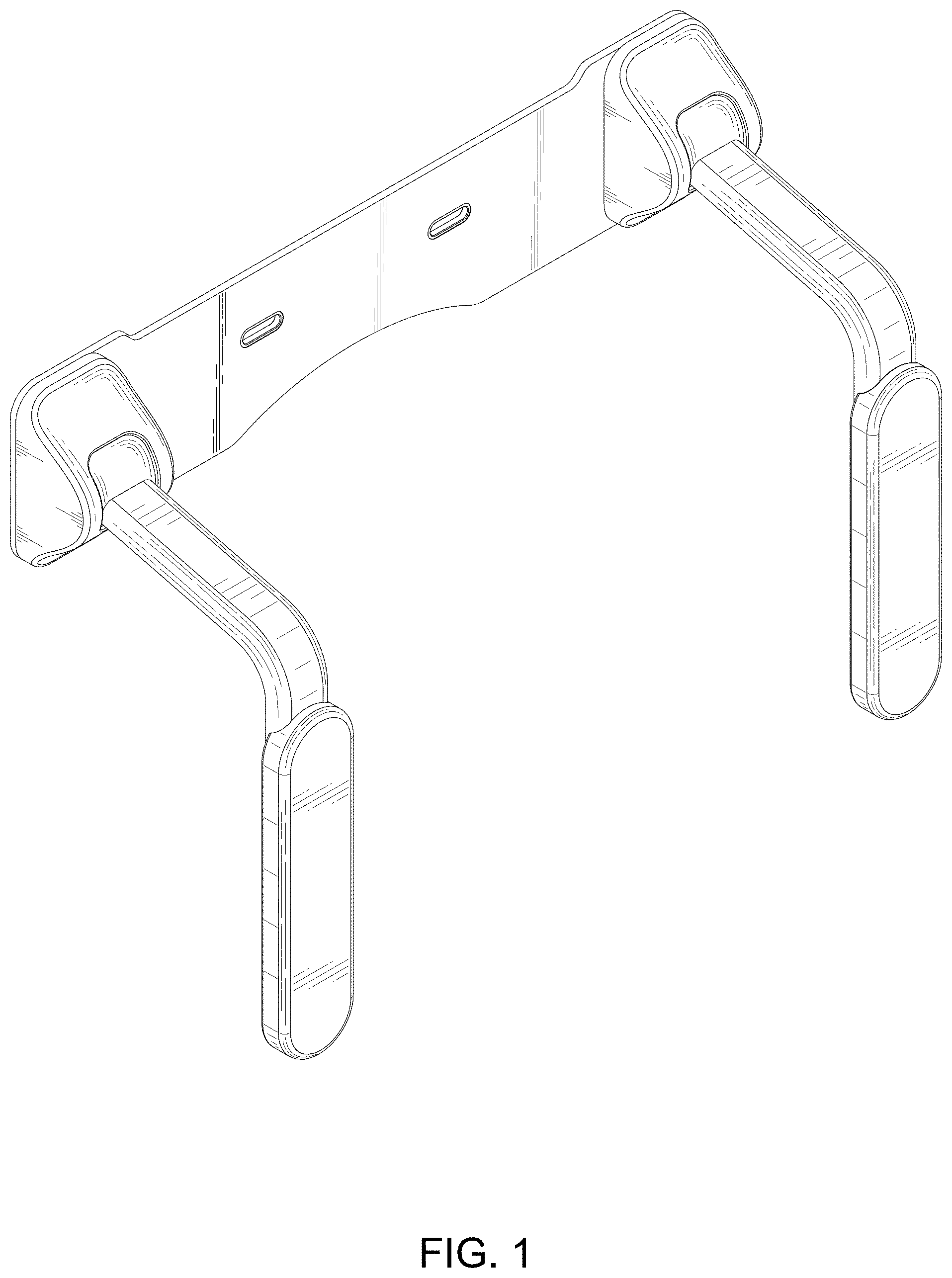 Patent USD1000247 — Toilet grab bar — Figure 1
