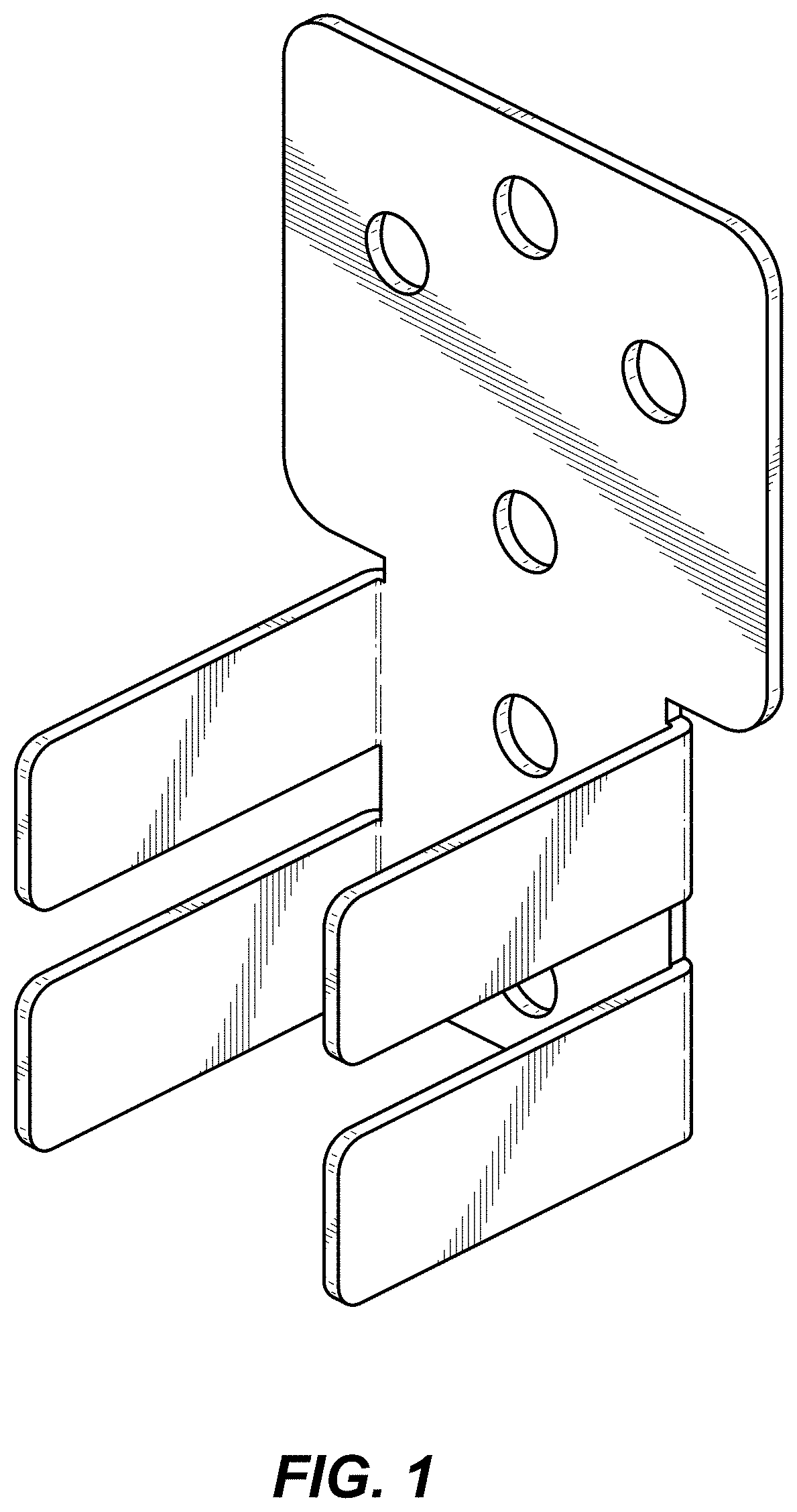 Patent USD1000254 Figure 1 – Bracket