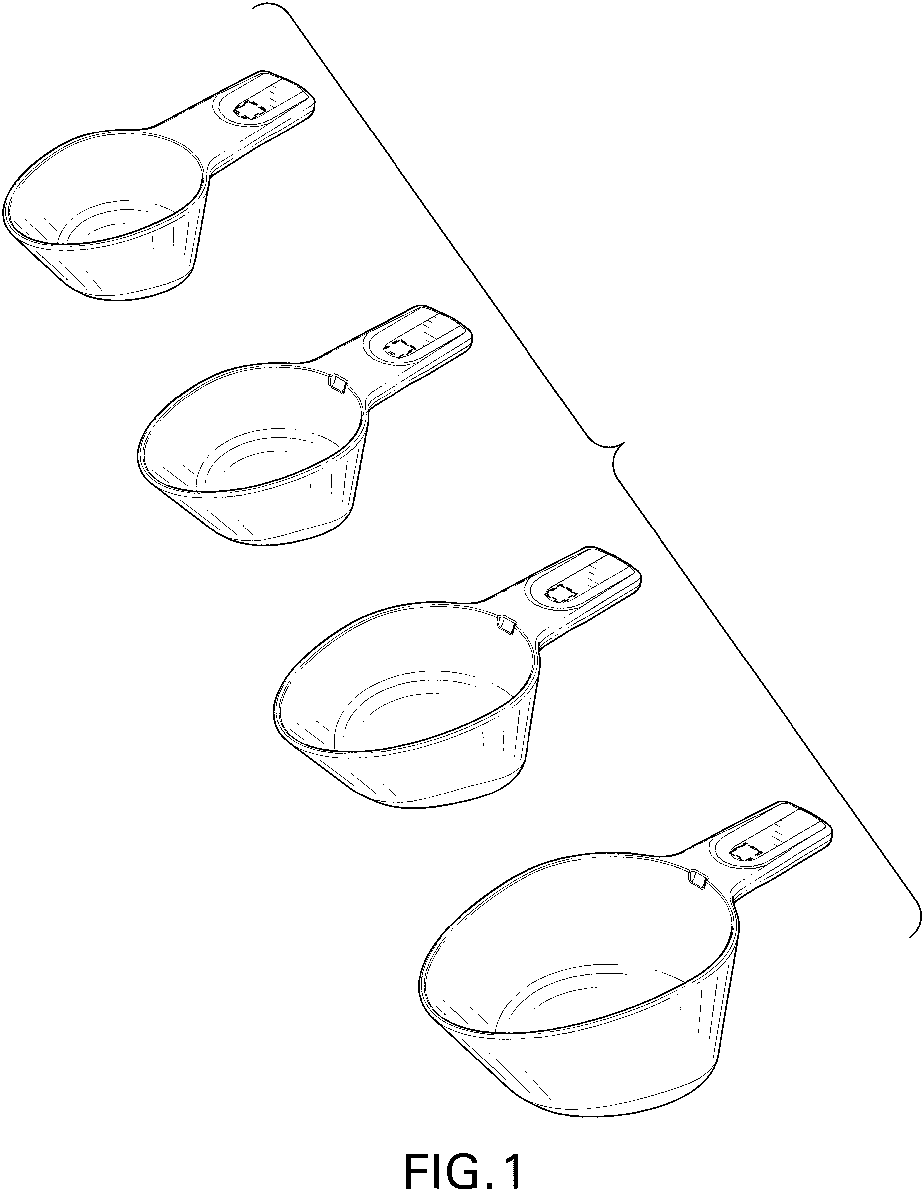 Patent USD1000294 — Measuring cup set — Figure 1