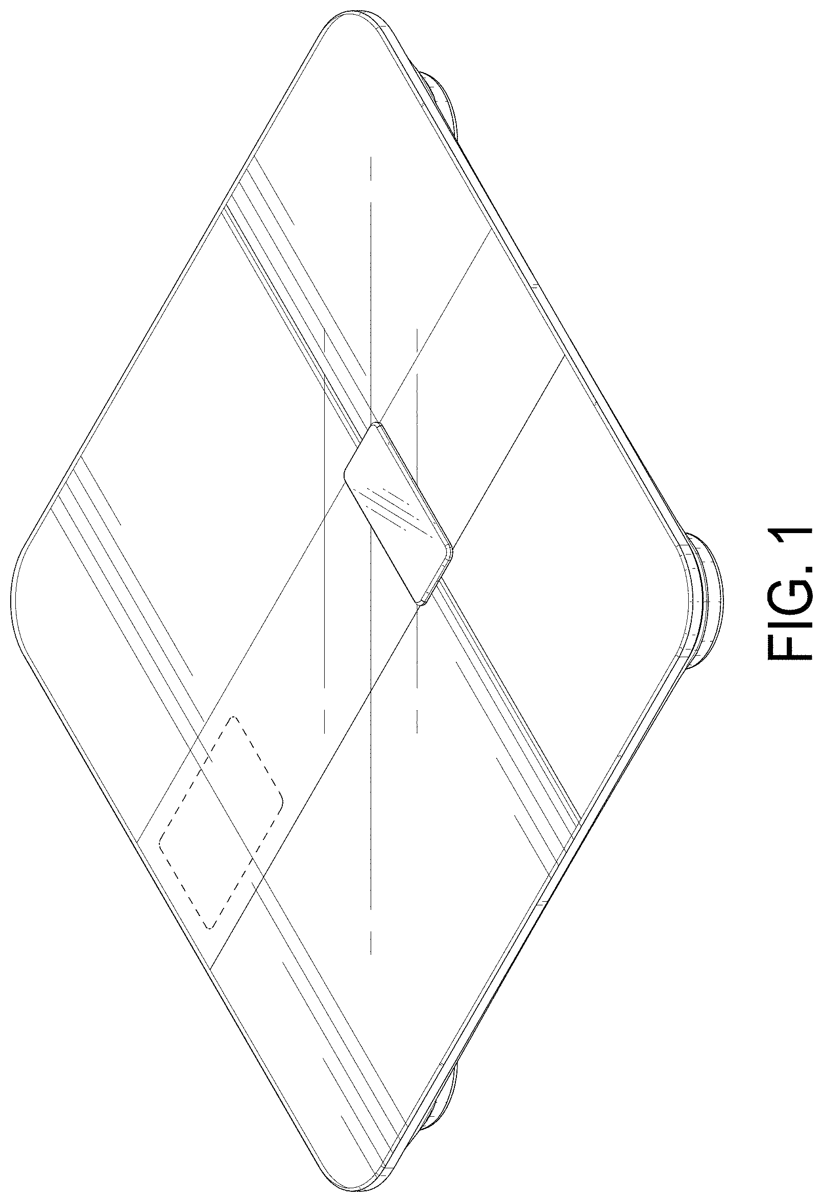 Patent USD1000303 — Body fat weight scale — Figure 1