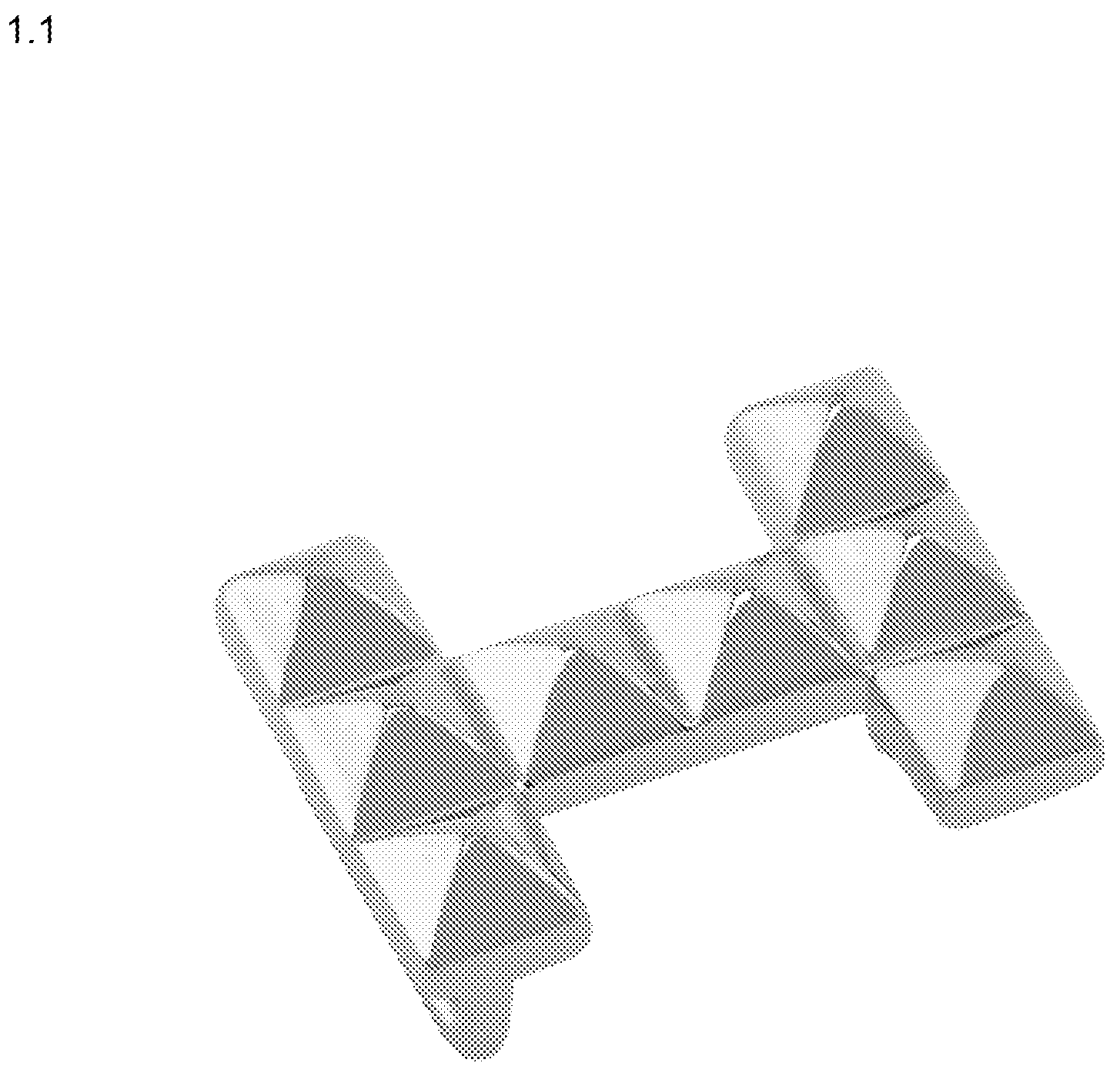 Patent USD1000315 Figure 1 – Belt buckle