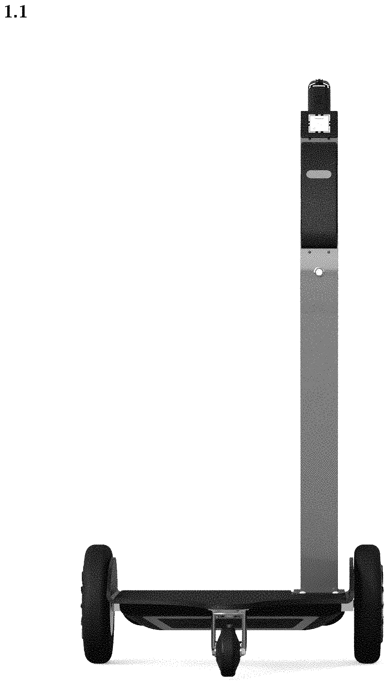 Patent USD1000316 — Threewheeled electric vehicle — Figure 1