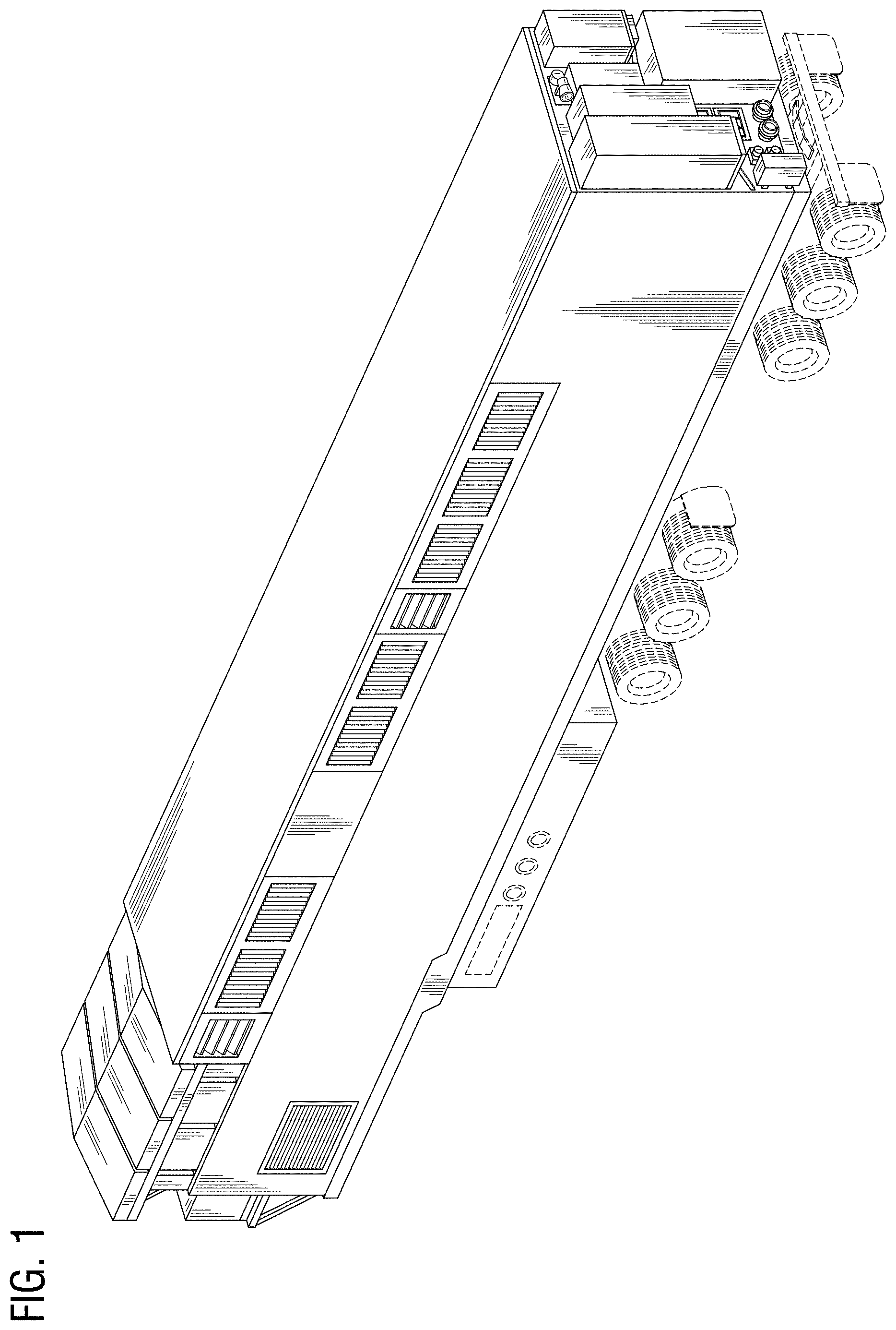 Patent USD1000320 — Trailer for mobile turbomachinery electric power generation — Figure 1
