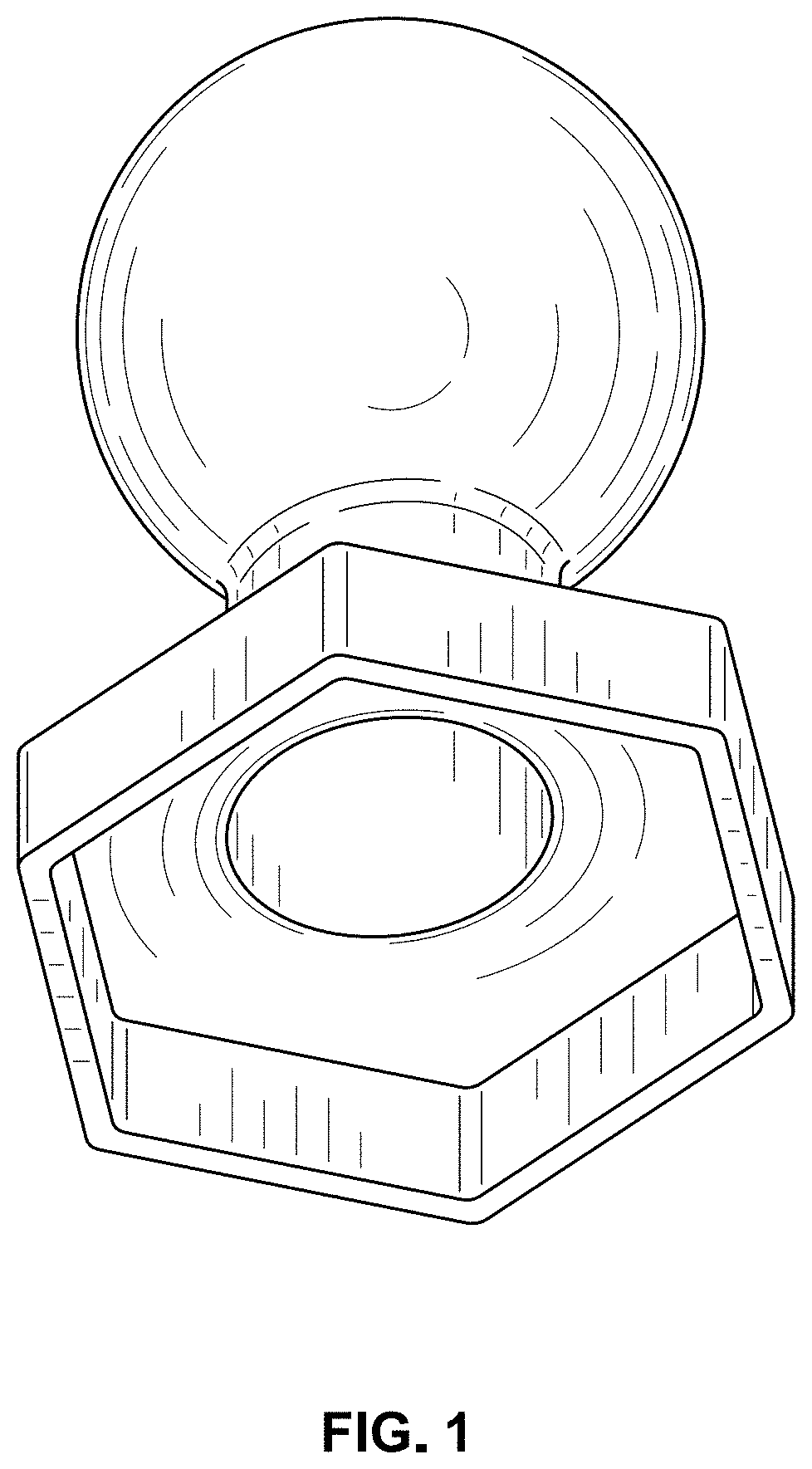 Patent USD1000323 Figure 1 – Hitch cover