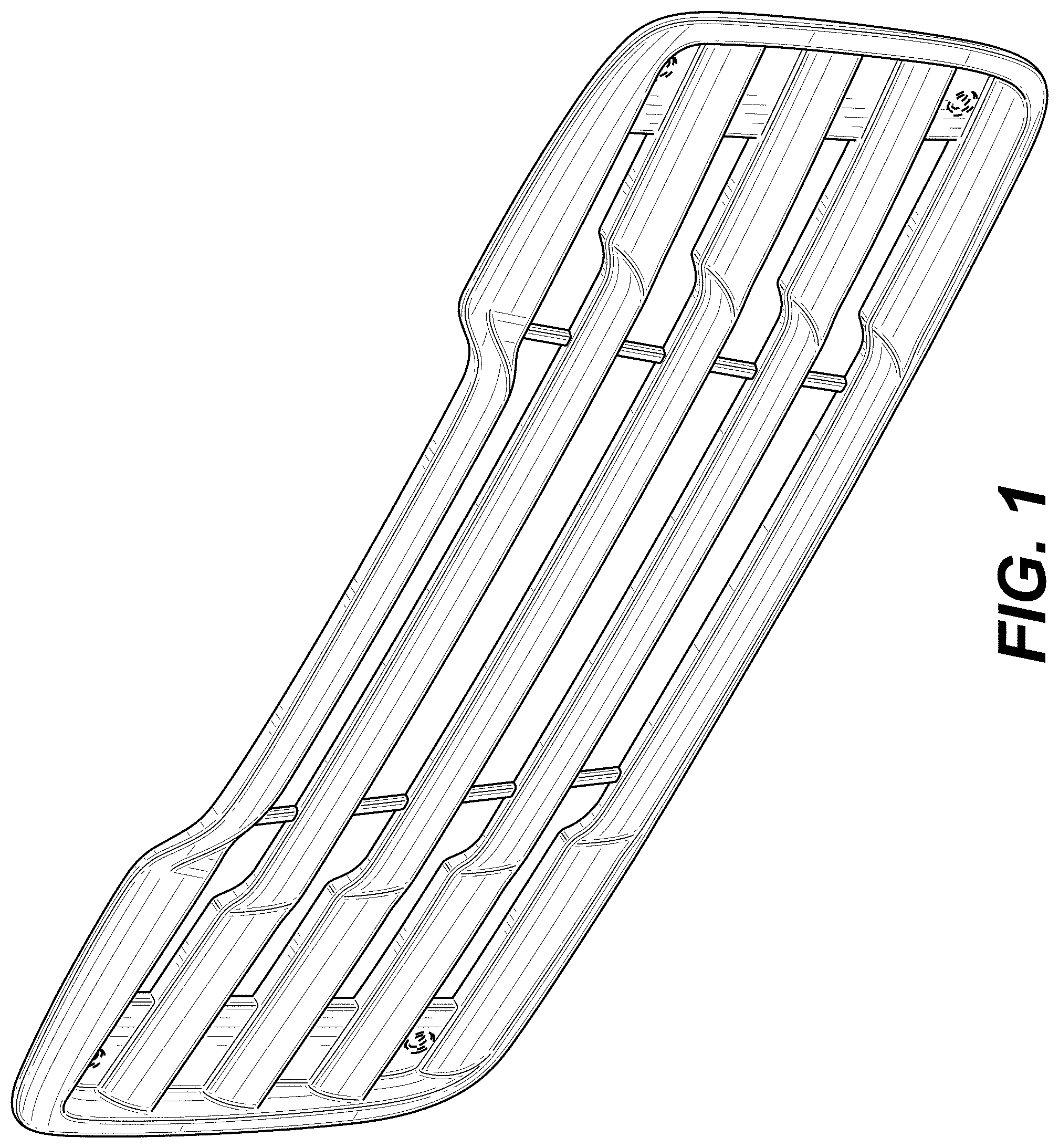 Patent USD1000326 — Front grille for a vehicle — Figure 1