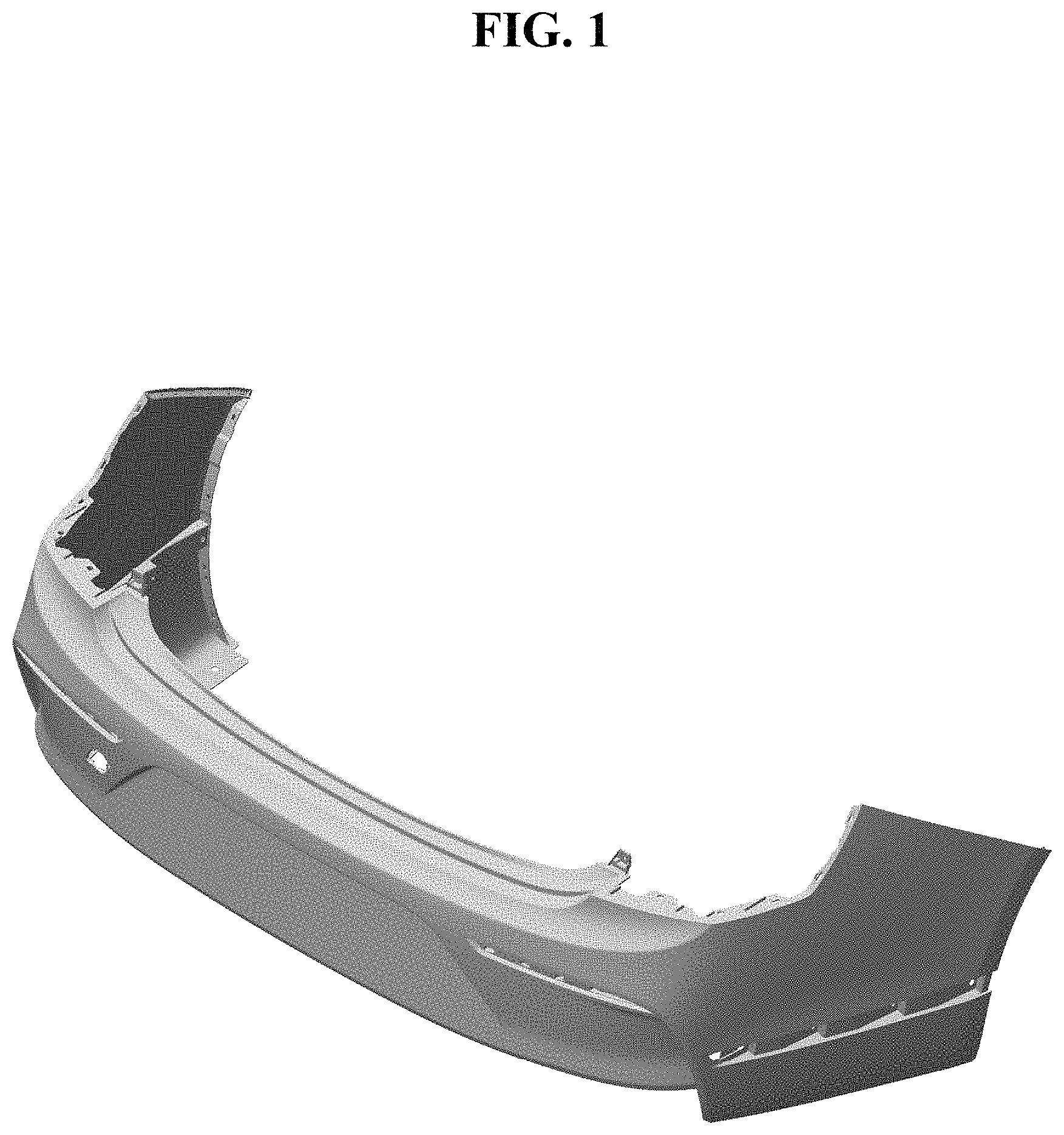 Patent USD1000330 Figure 1 – Rear bumper cover for vehicles