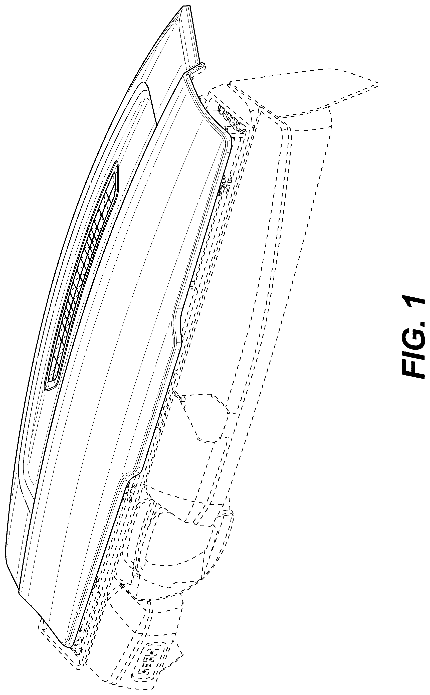 Patent USD1000338 Figure 1 – Instrument panel
