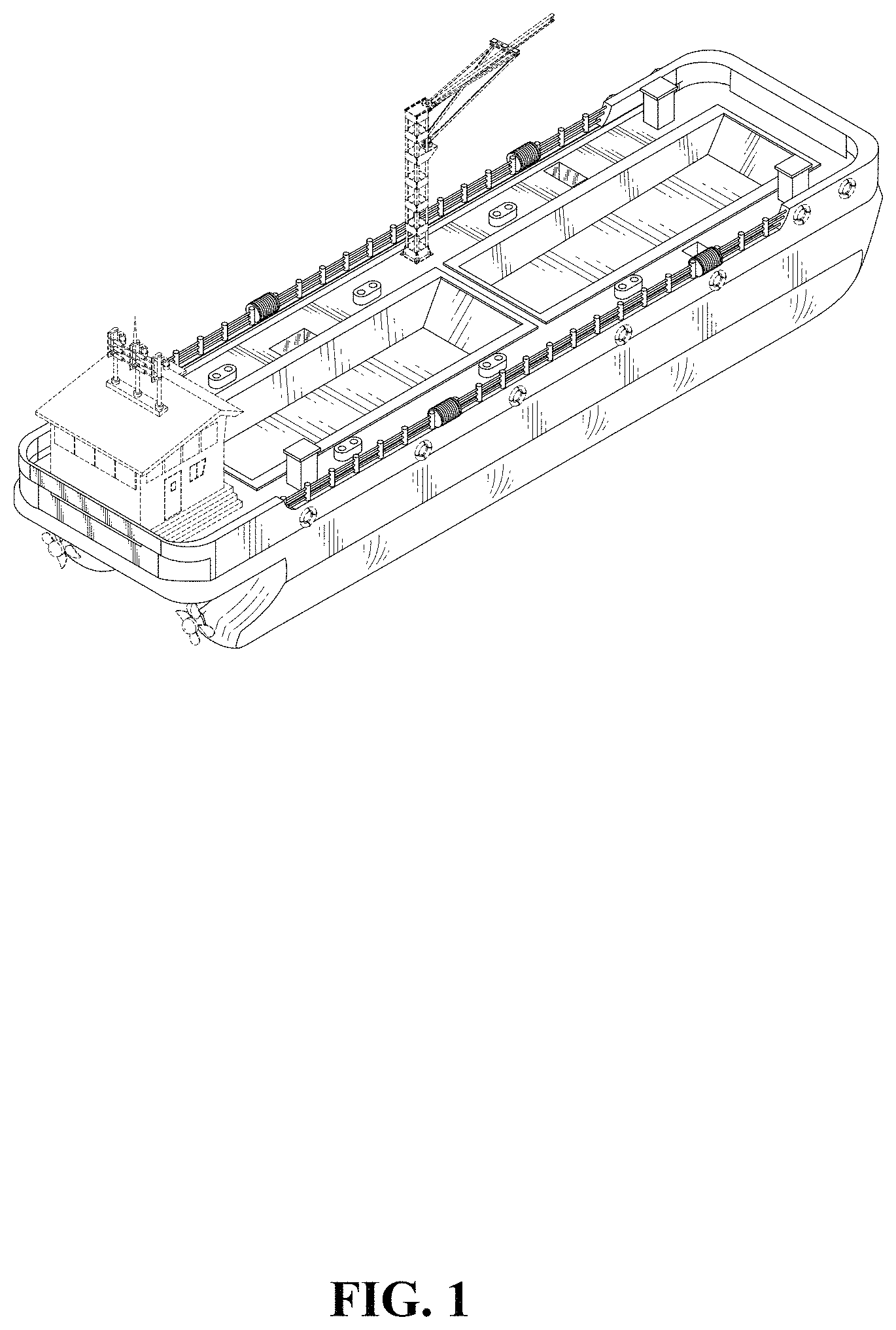 Patent USD1000345 — Fishing boat — Figure 1