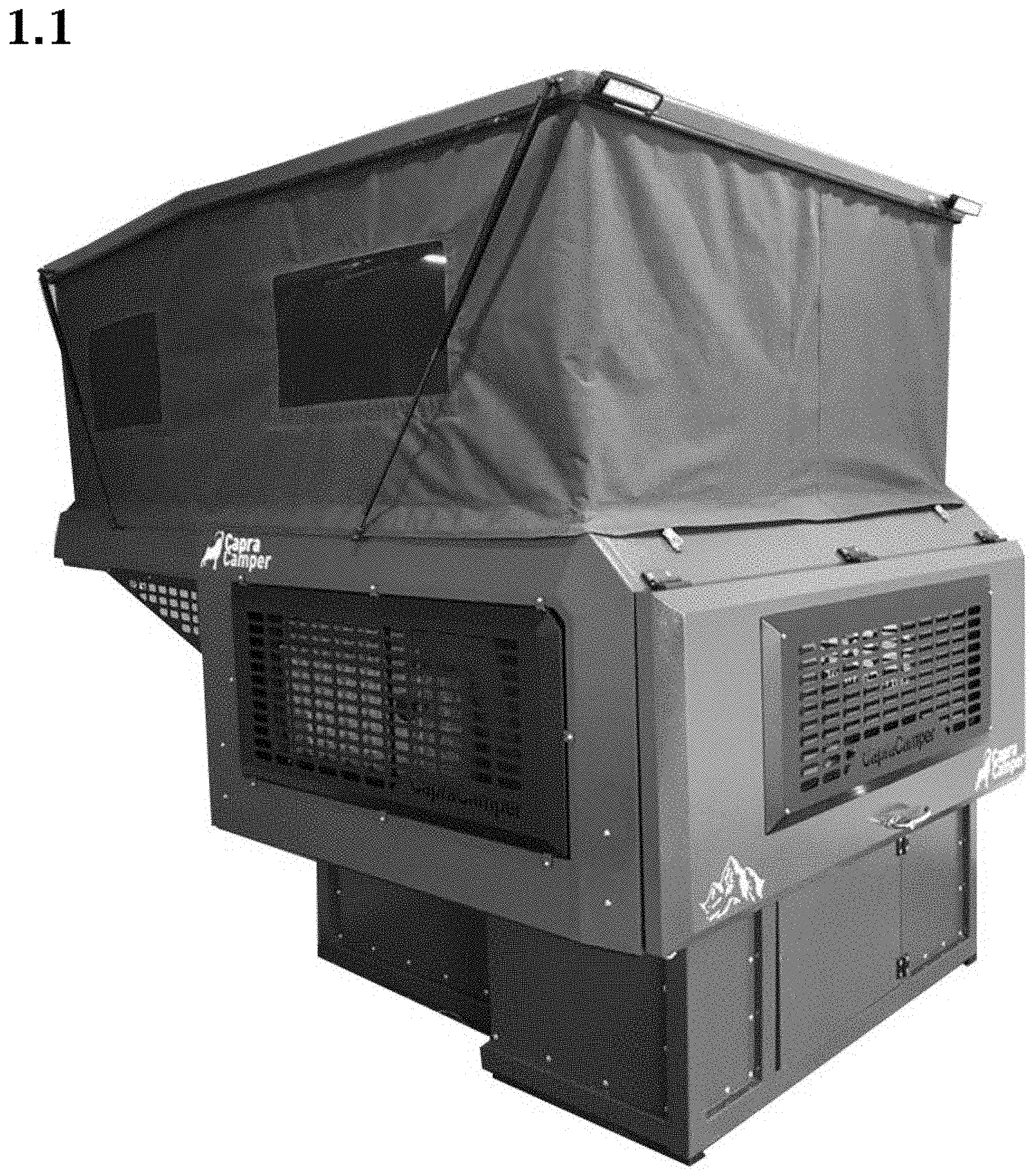 Patent USD1000353 — Cabin for vehicles — Figure 1