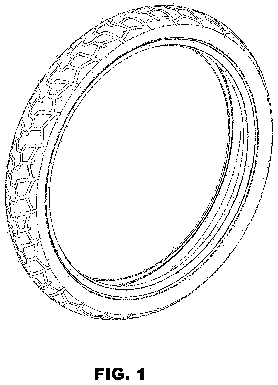 Patent USD1000362 — Tire — Figure 1