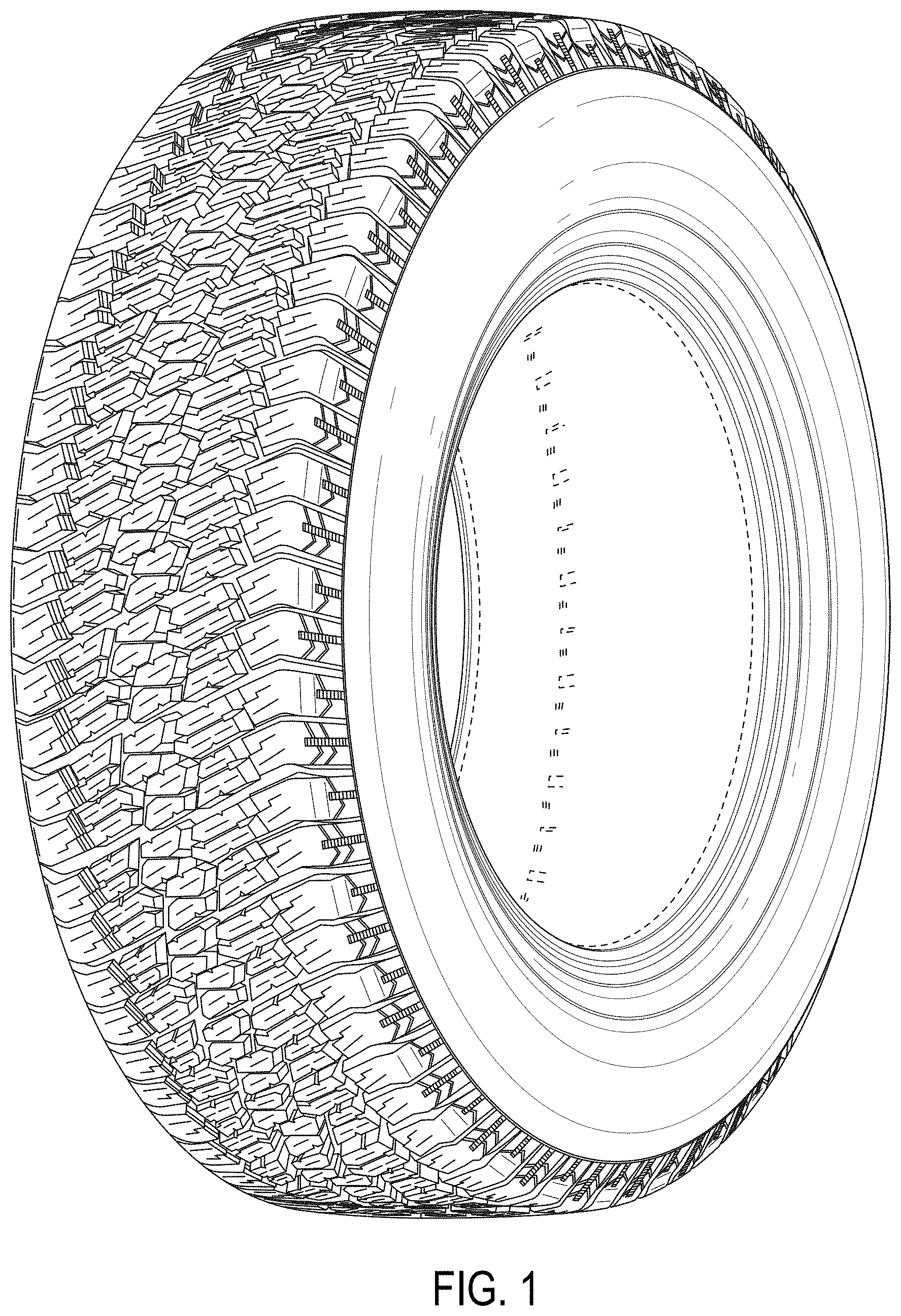 Patent USD1000363 — Tire — Figure 1
