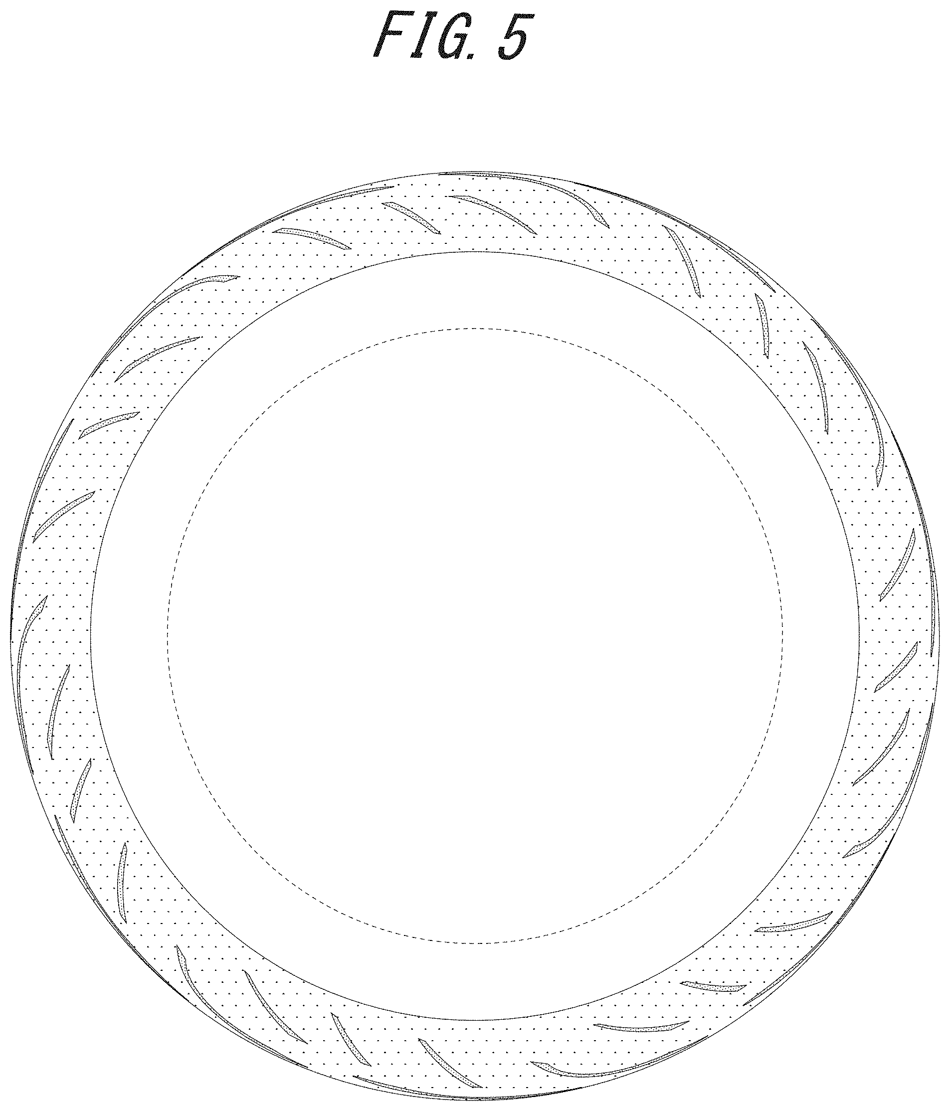 Patent USD1000364 Figure 5 – Motorcycle tire