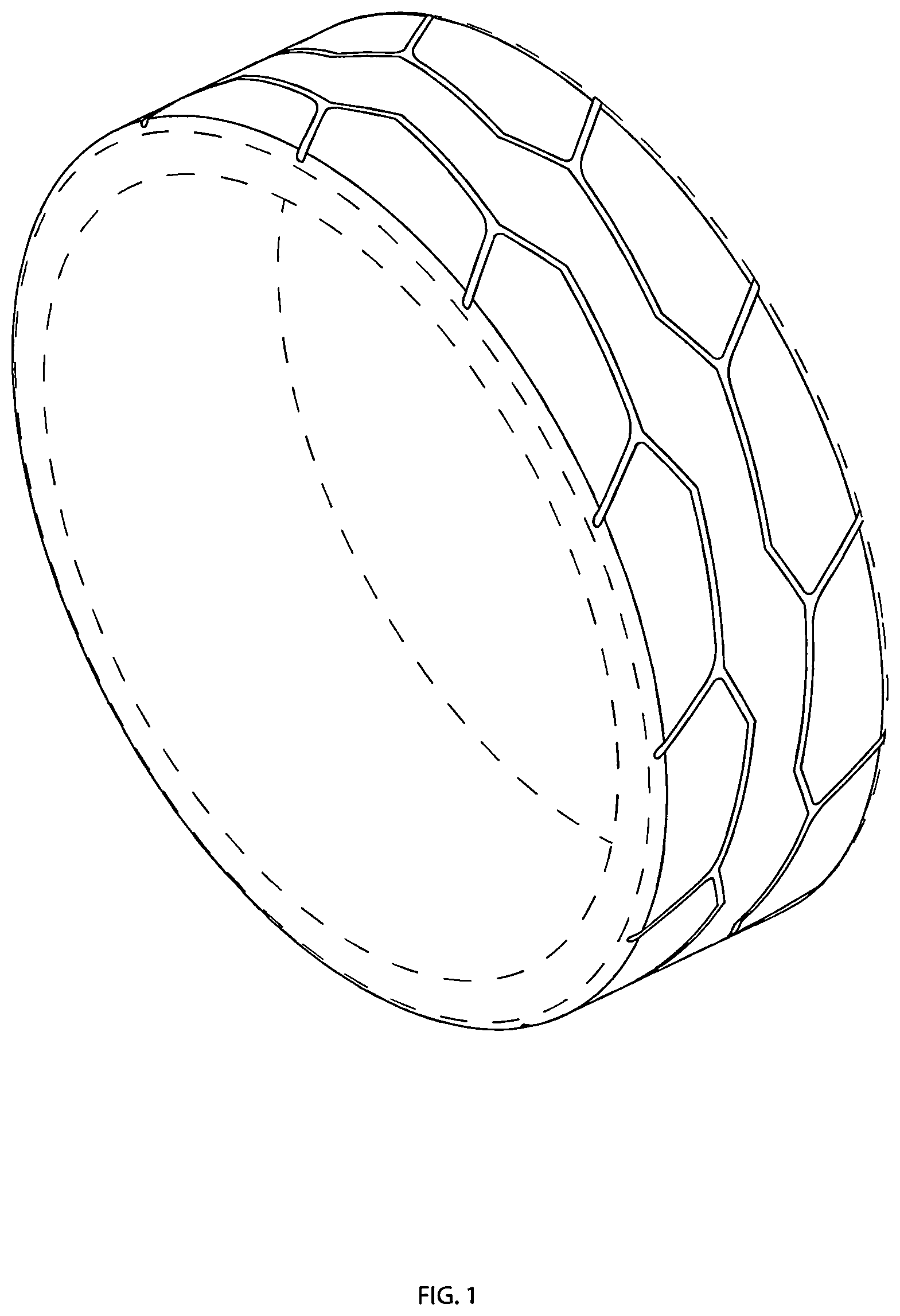 Patent USD1000367 — Tire tread — Figure 1