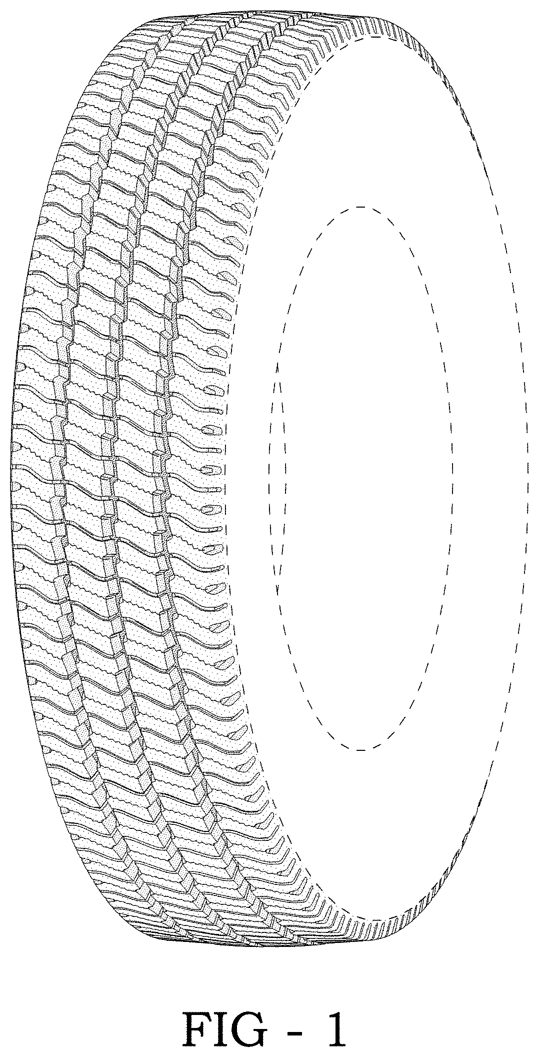 Patent USD1000368 — Tire — Figure 1