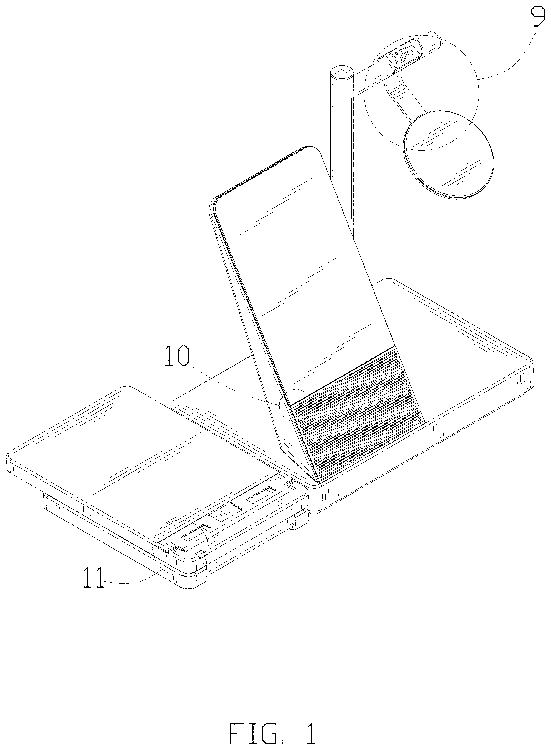 Patent USD1000381 — Charging base — Figure 1