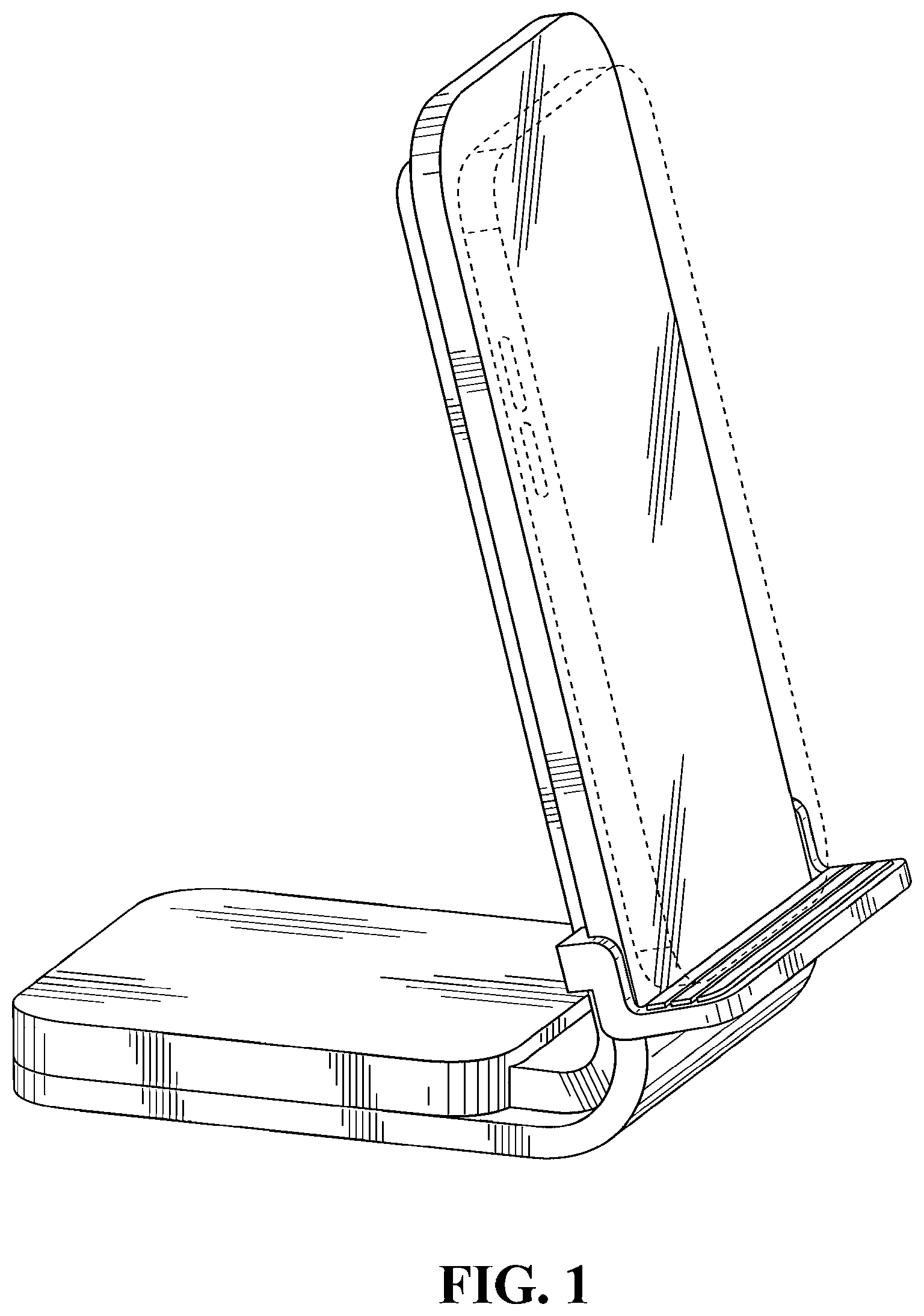 Patent USD1000382 — Wireless charging stand — Figure 1
