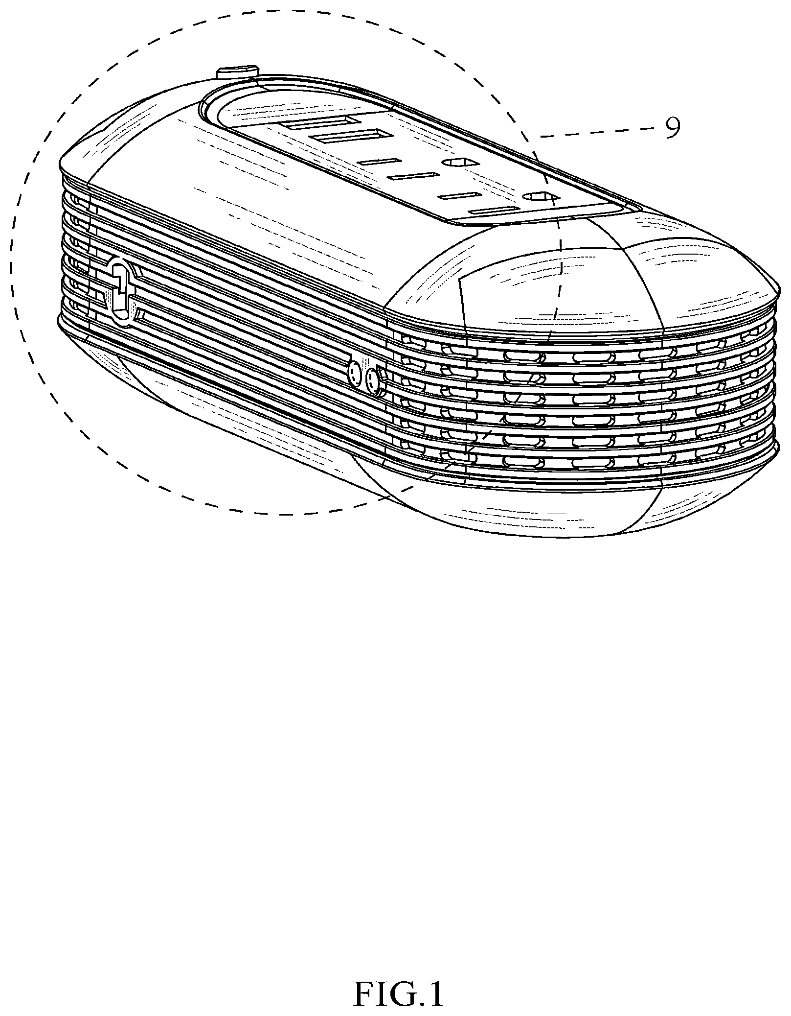 Patent USD1000384 — Car inverter — Figure 1