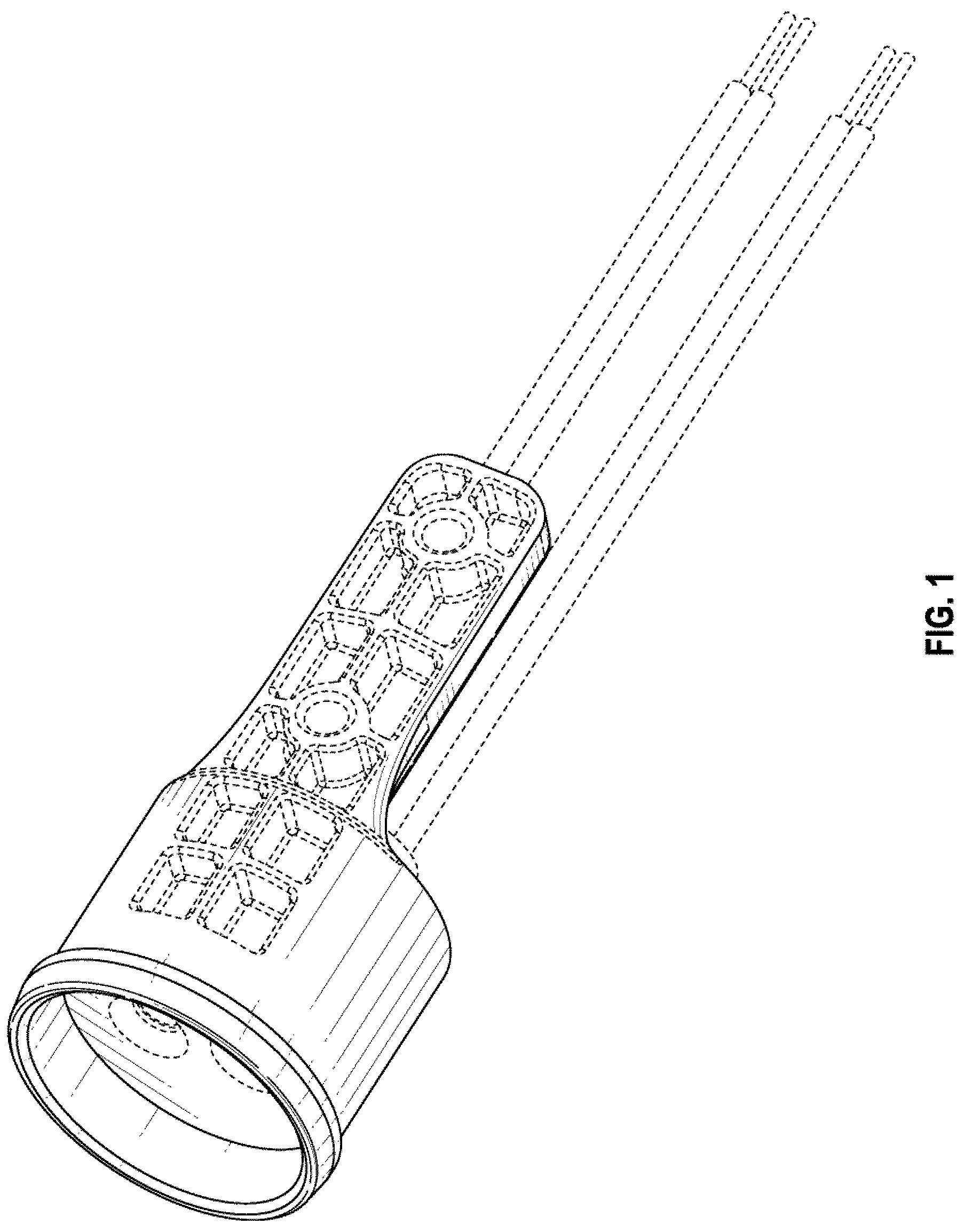 Patent USD1000389 — Combined electrical and mechanical connector — Figure 1