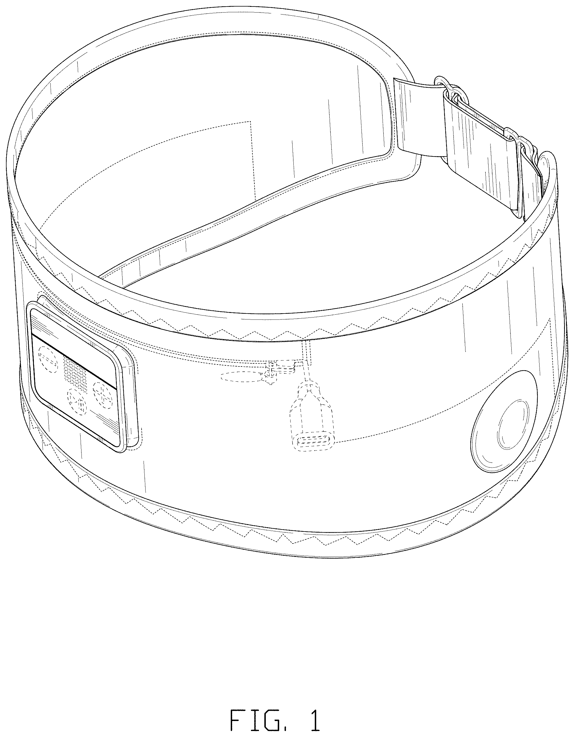 Patent USD1000406 — Combined earphones and headband — Figure 1
