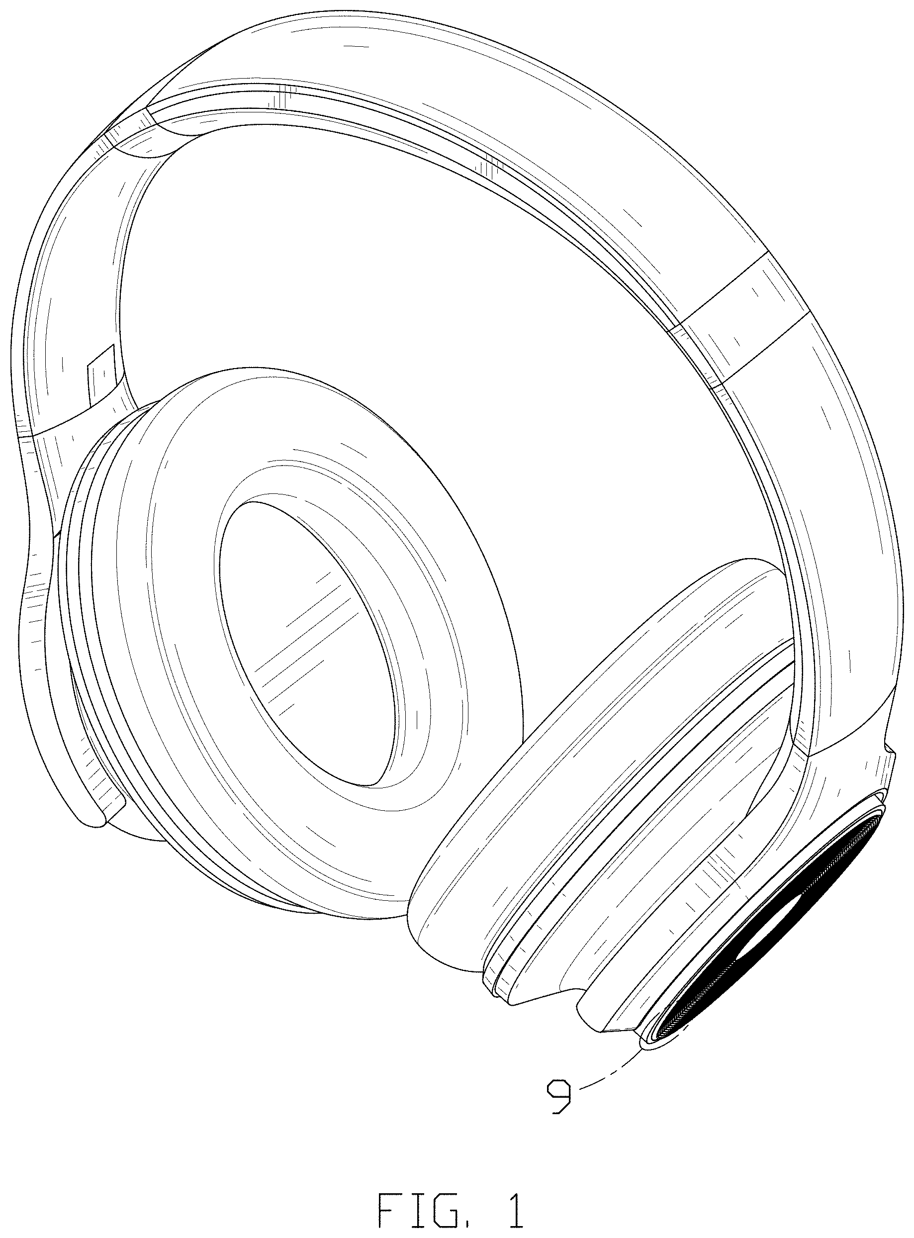 Patent USD1000410 Figure 1 – Audio headset